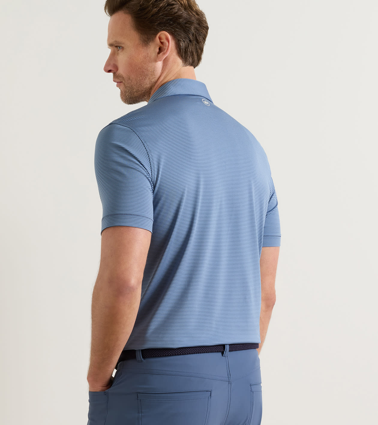 Cadenza Performance Jersey Polo in CADET - Alternate Image 2