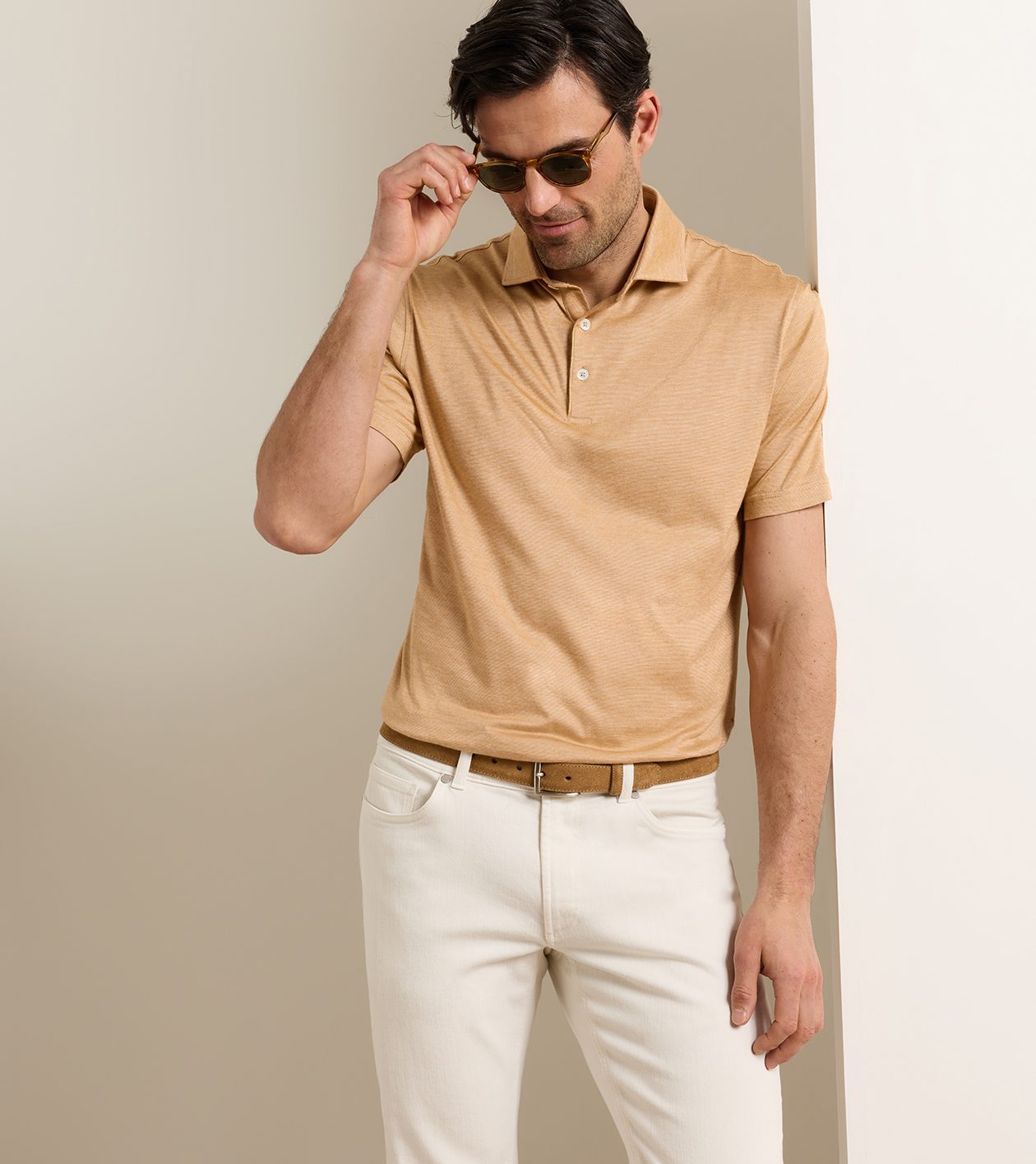 Excursionist Flex Short-Sleeve Polo in SPICED CIDER - Alternate Image 1