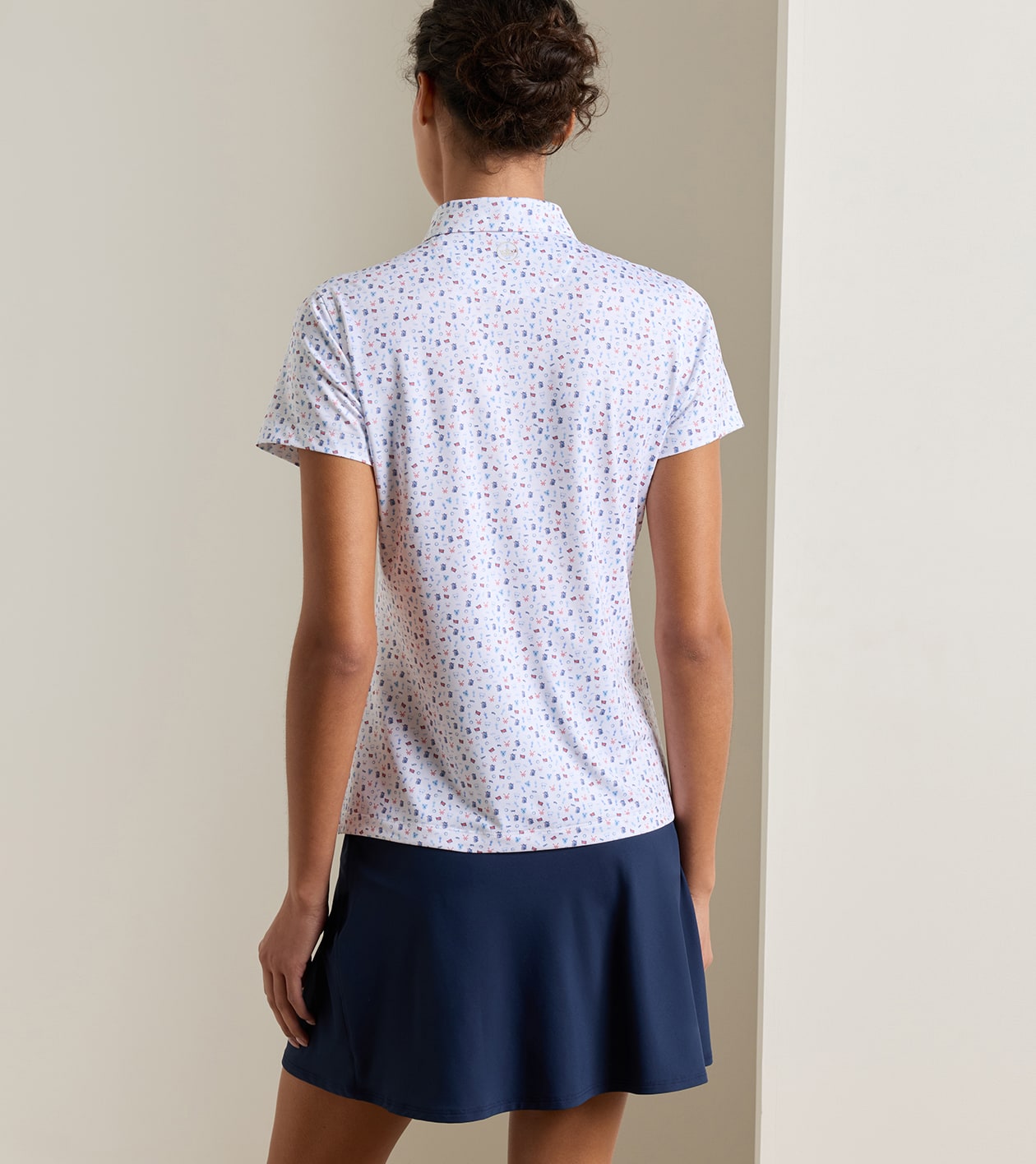 126th U.S. Open Women's Short-Sleeve Performance Polo in White - Alternate Image 2
