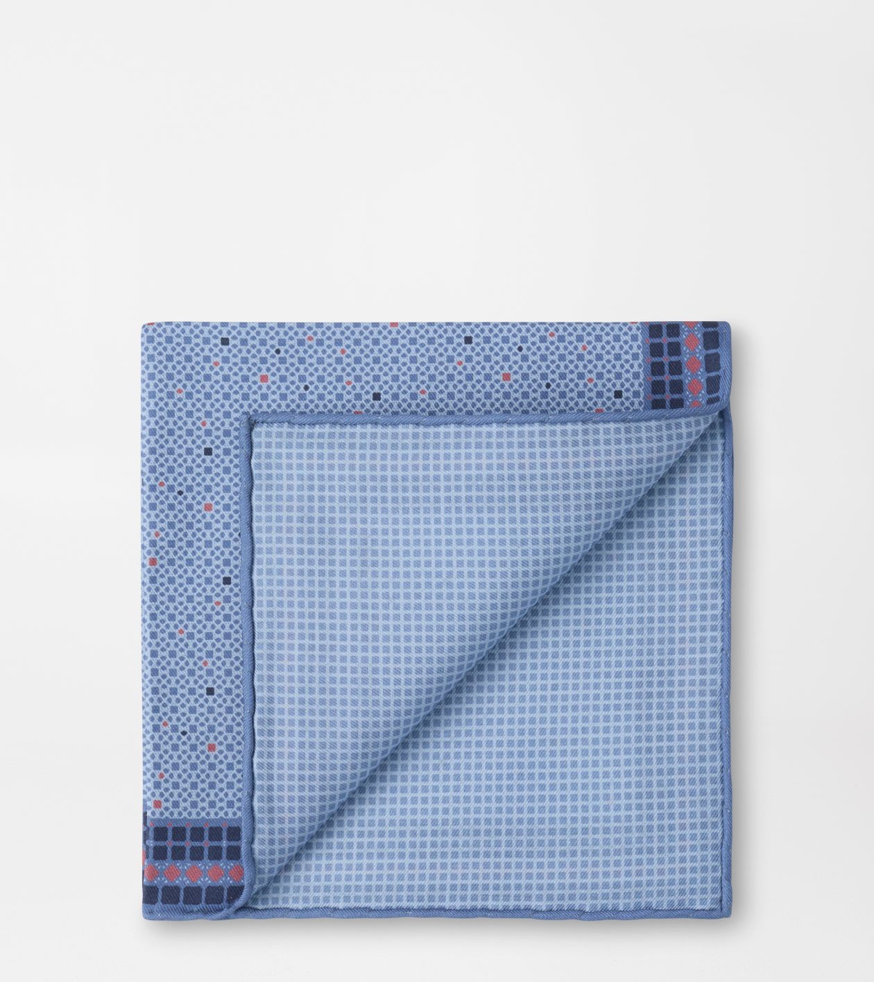 Campania Pocket Square in BLUE PEARL - Alternate Image 2