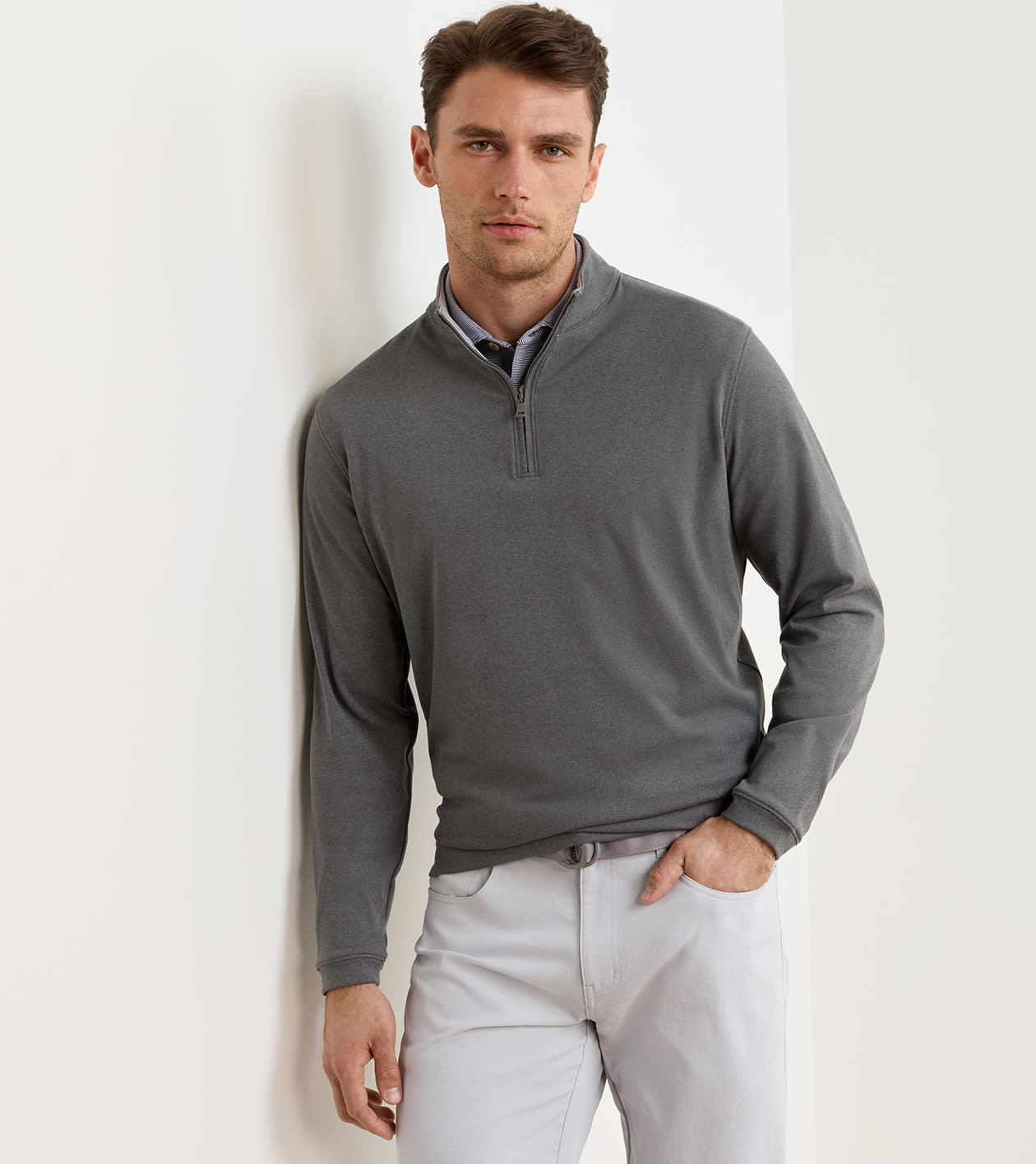 Ardent Air Performance Quarter-Zip in Iron - Alternate Image 1