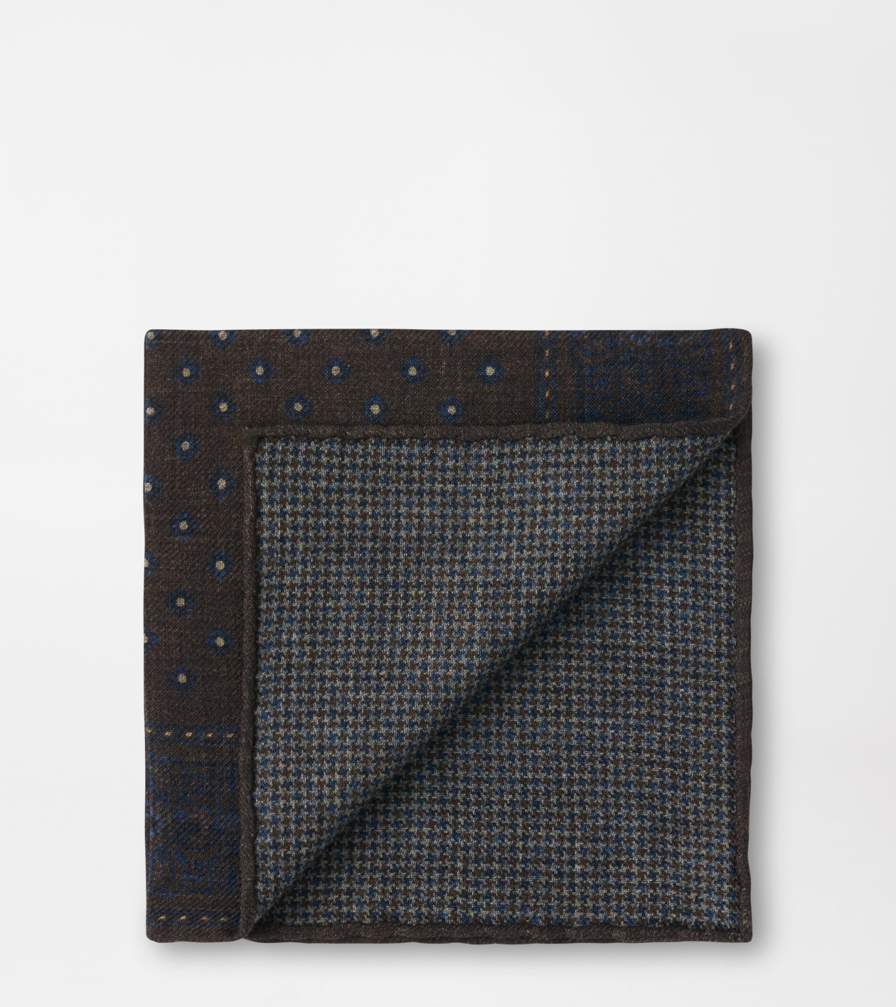 Wildwood Pocket Square in ASH BROWN - Alternate Image 2