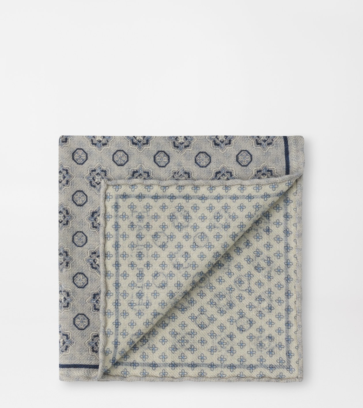 Romero Pocket Square in GREY MIST - Alternate Image 2