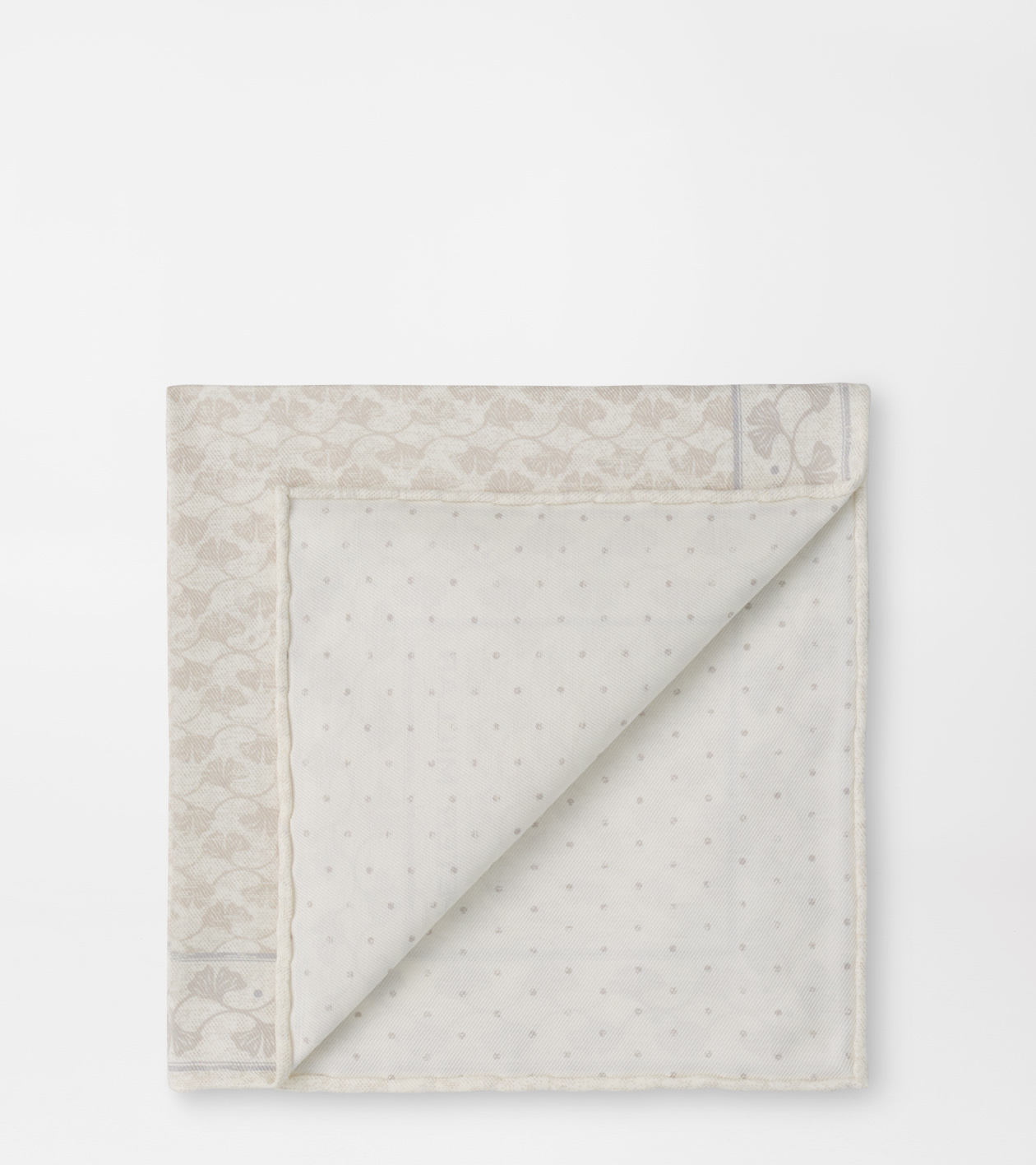 Ginkgo Leaf Pocket Square in Almond - Alternate Image 2