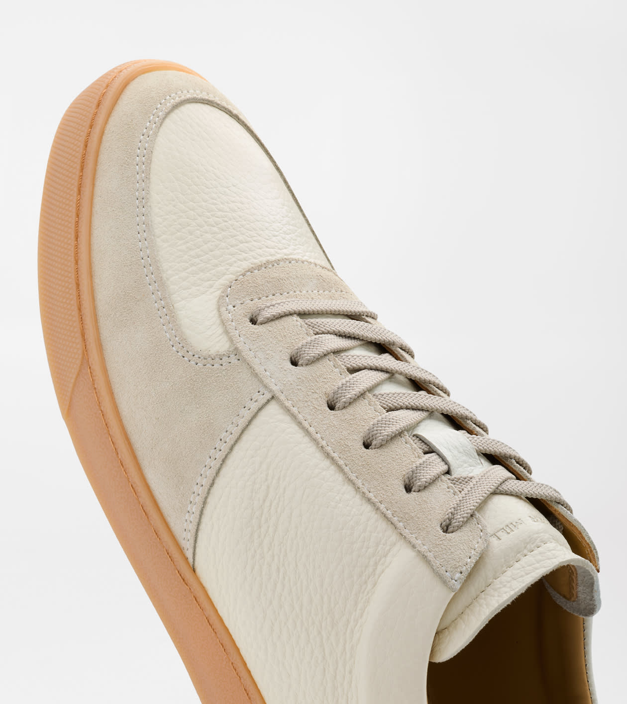 Odyssey Deerskin and Suede Sneaker in Ivory - Alternate Image 6