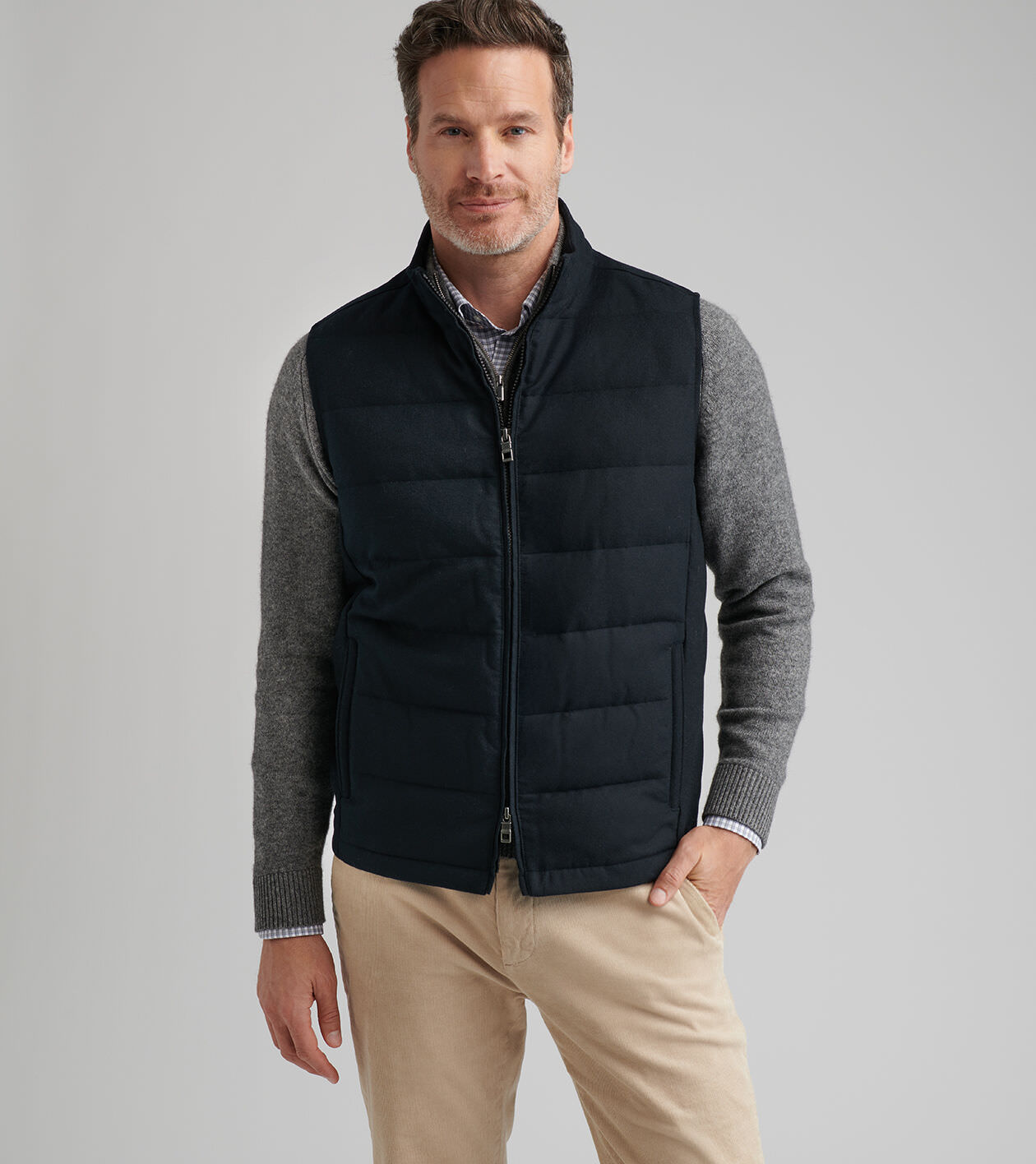 Davos Flannel Vest | Men's Vests | Peter Millar