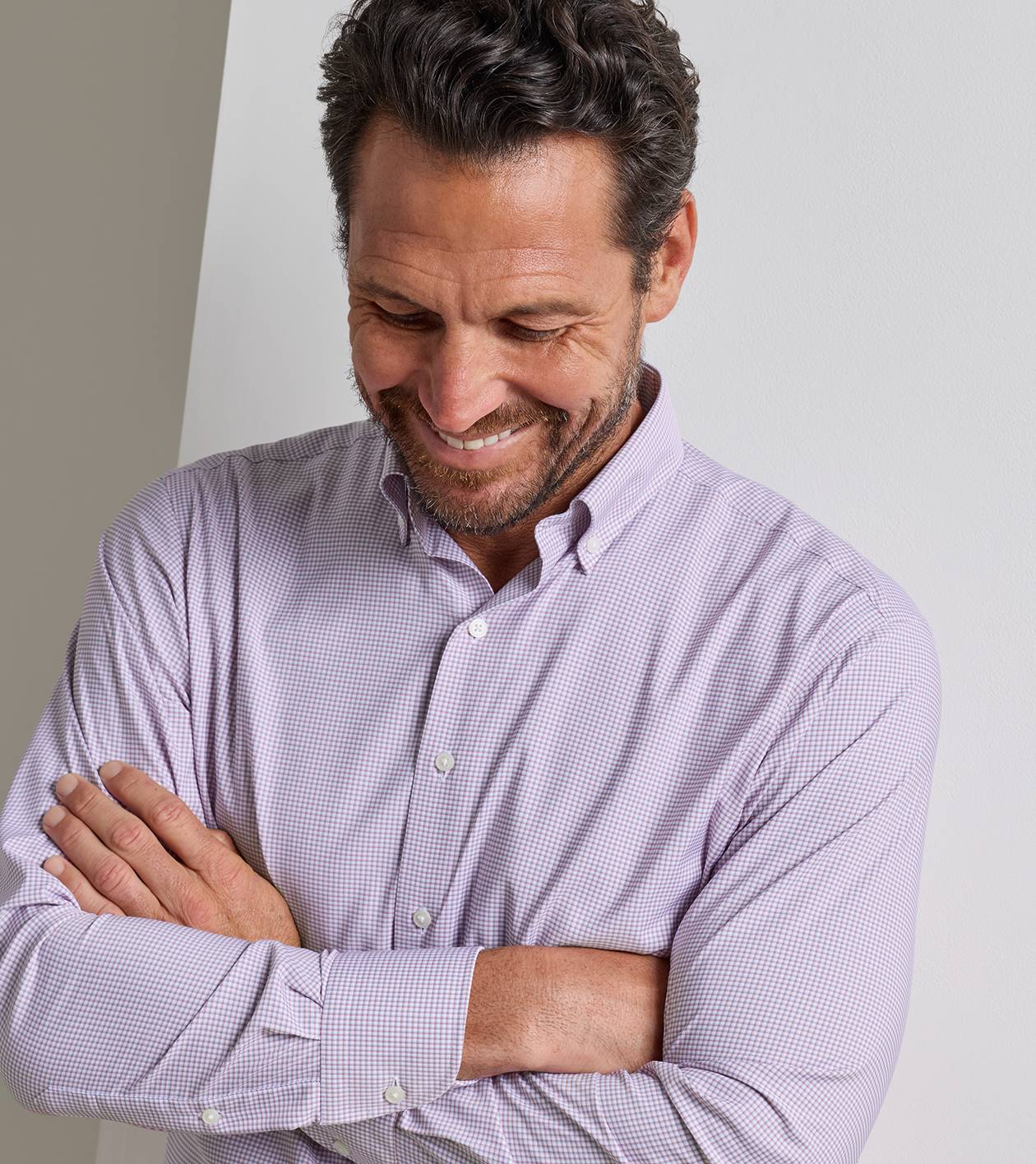 Leo Performance Twill Shirt in Cottage Blue - Alternate Image 3