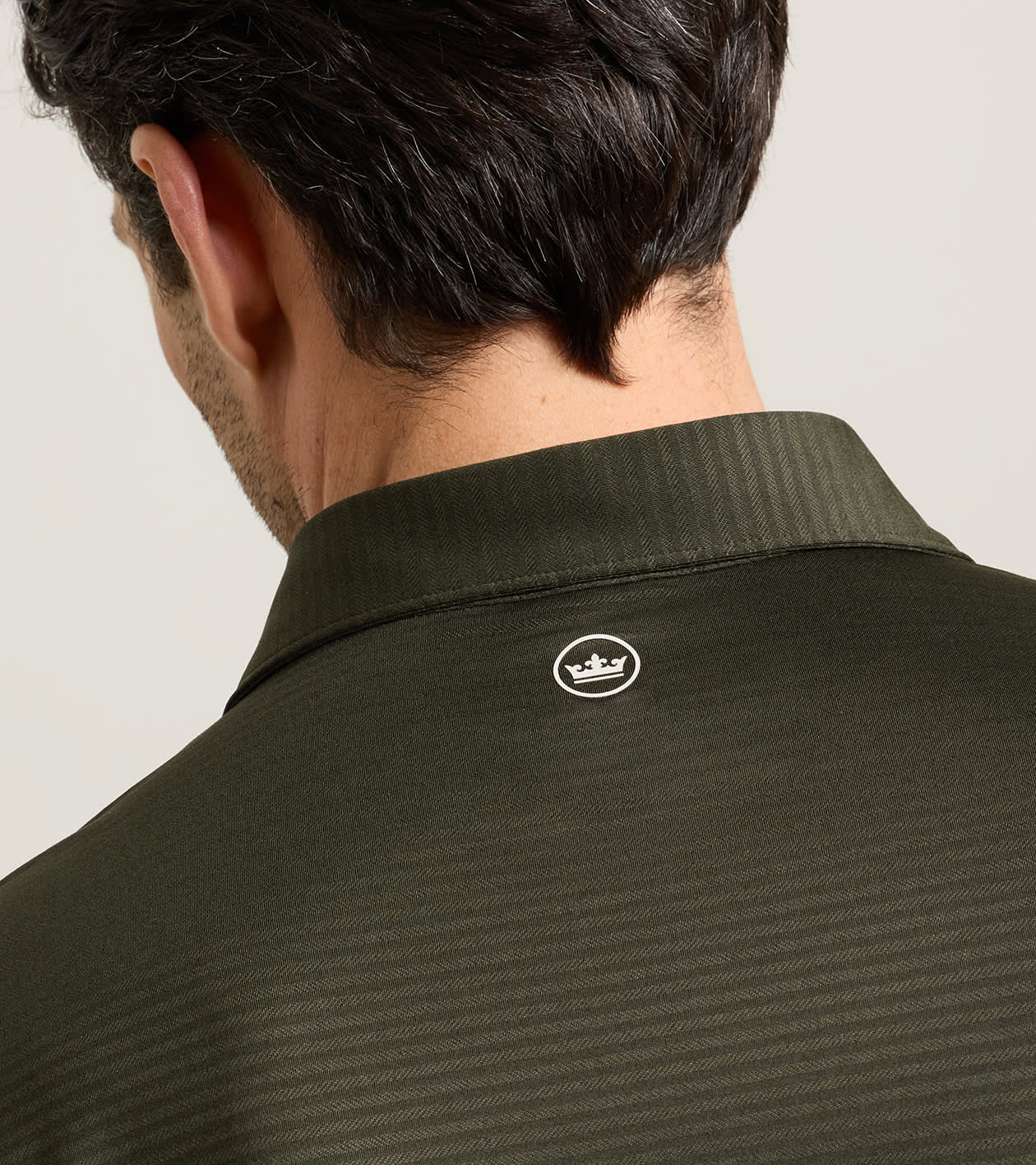 Empire Performance Jersey Polo in Dark Olive - Alternate Image 3
