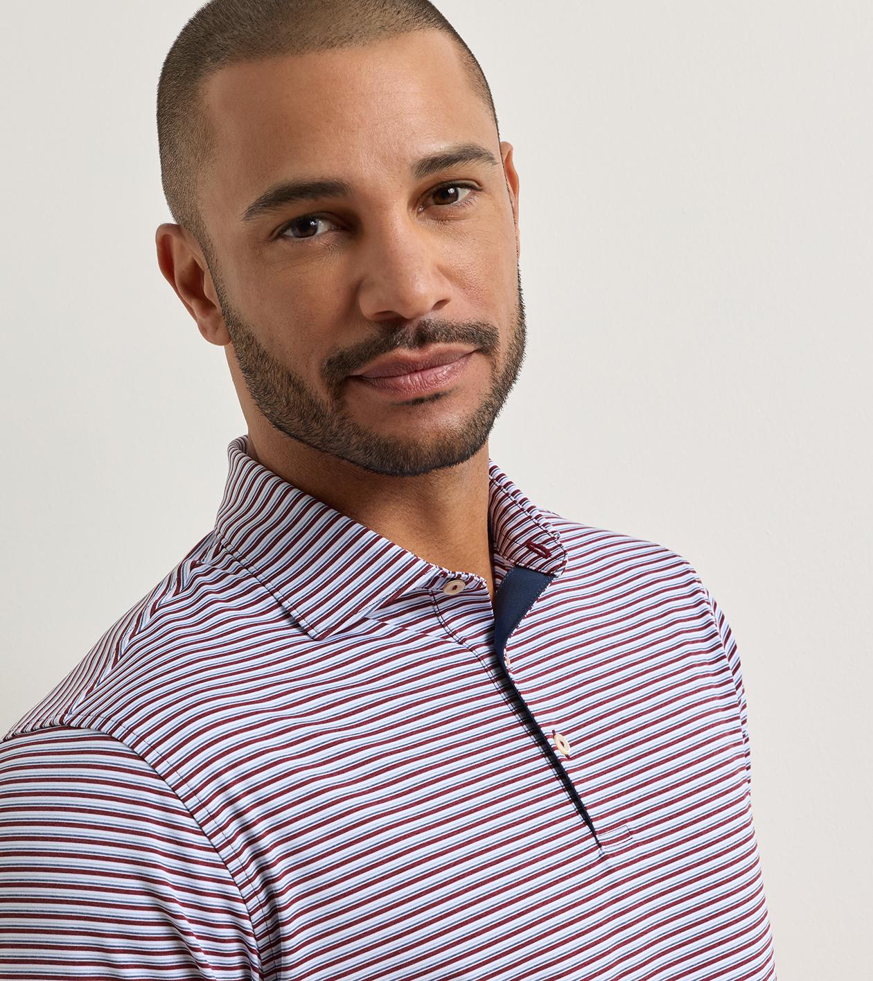 Brooks Performance Jersey Polo in Bordeaux - Alternate Image 4