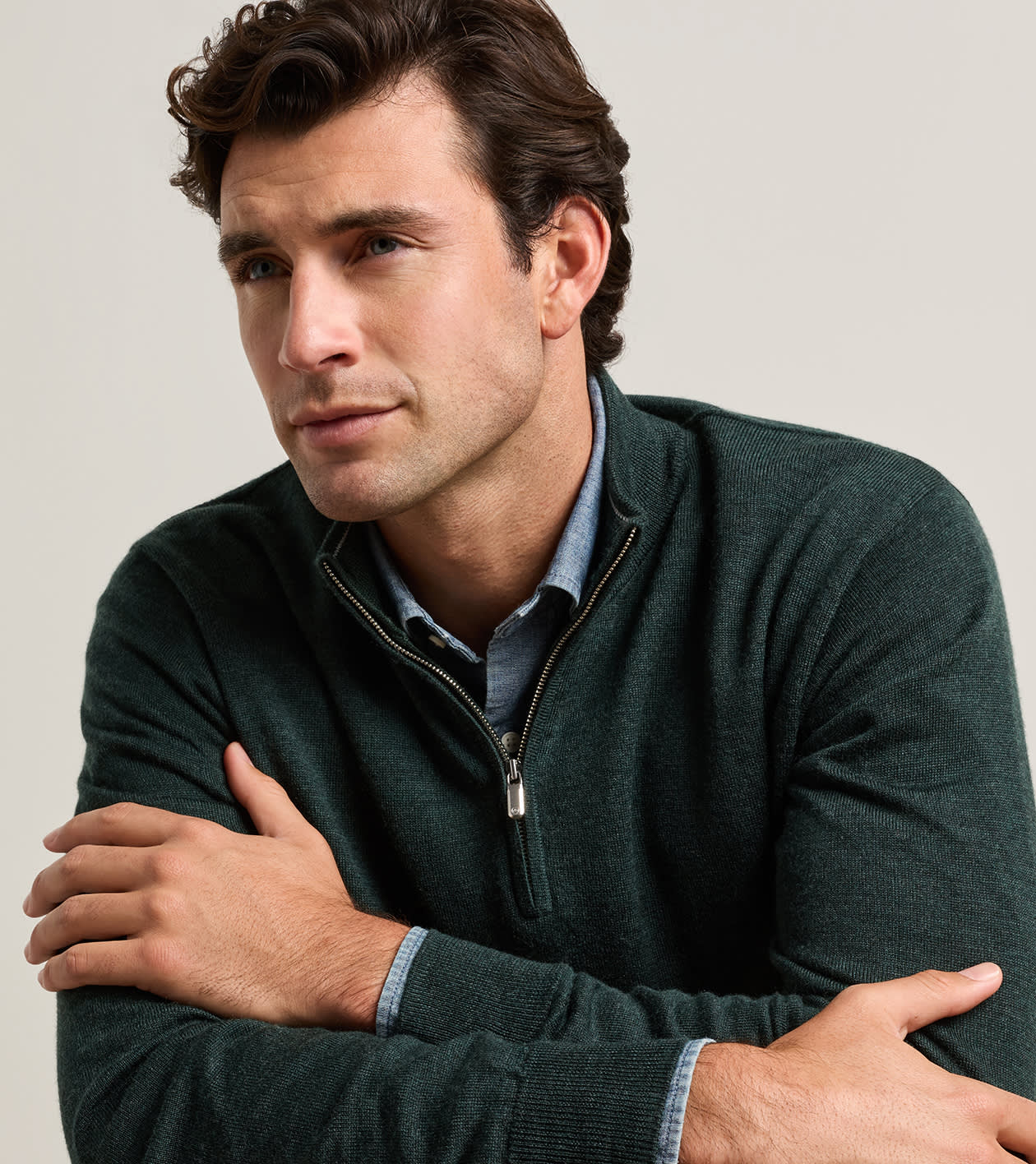 Autumn Crest Quarter-Zip in PINE BROOK - Alternate Image 3