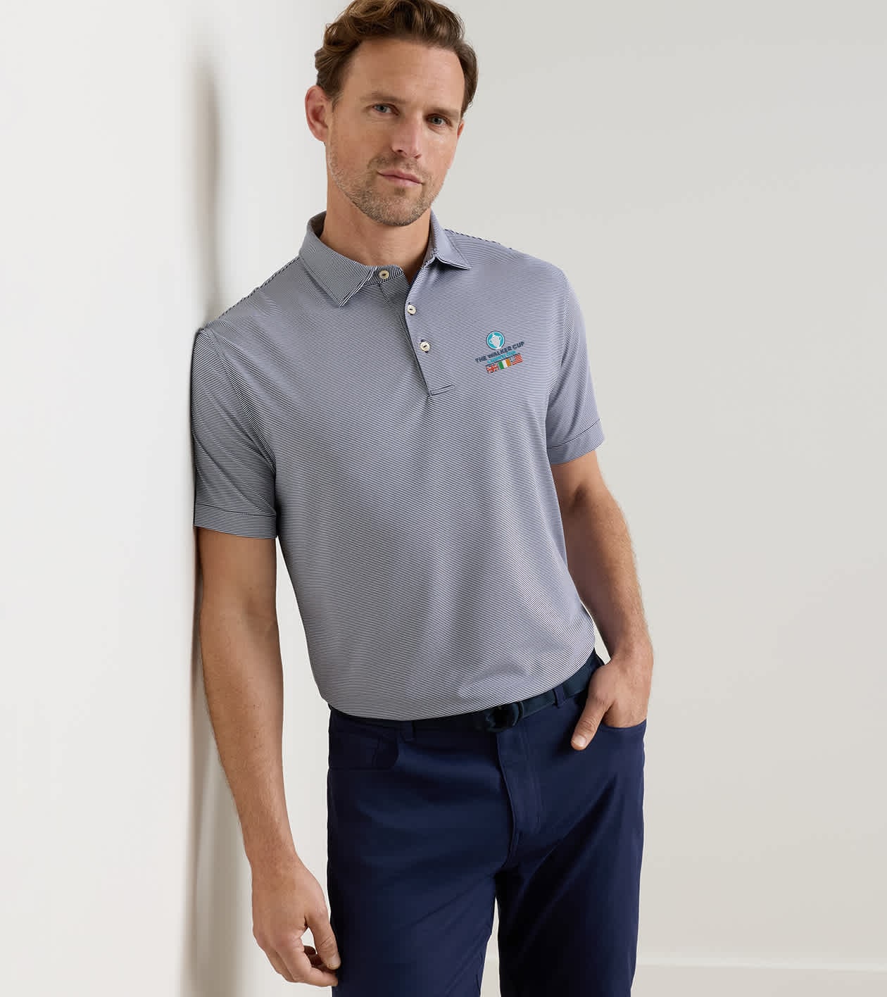 51st Walker Cup Jubilee Performance Jersey Polo in Navy - Alternate Image 1