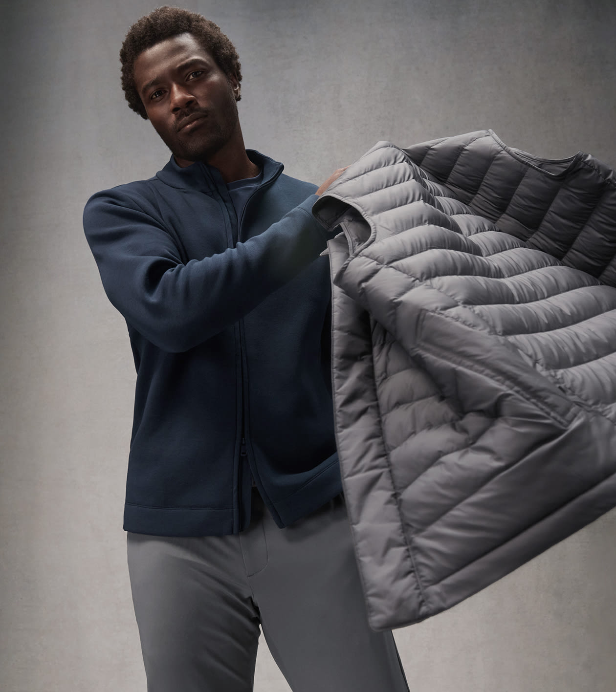 Pursuit Quilted Vest in CITYSCAPE - Alternate Image 2