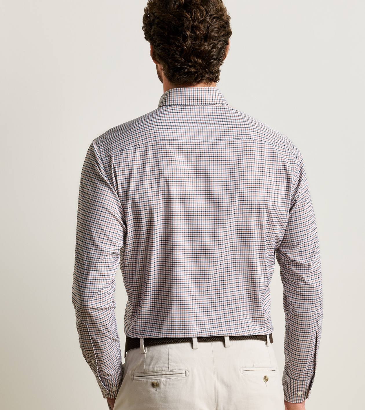 Axel Performance Twill Sport Shirt in PINE BROOK - Alternate Image 2