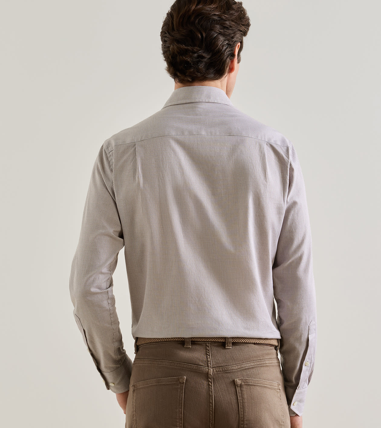 Winston Cotton Sport Shirt in LIGHT MOCHA - Alternate Image 2