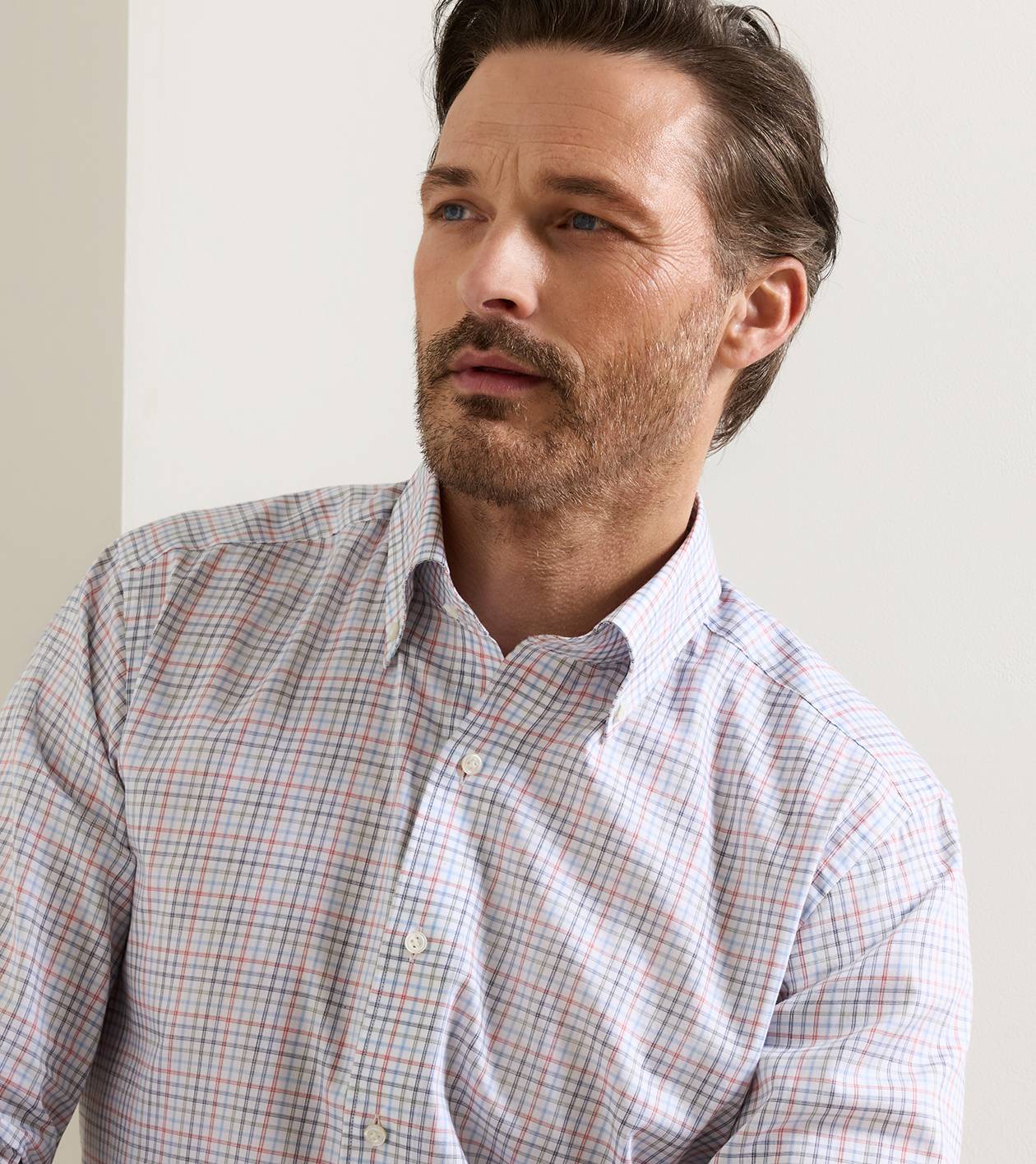 Otis Cotton Sport Shirt in CADET - Alternate Image 3