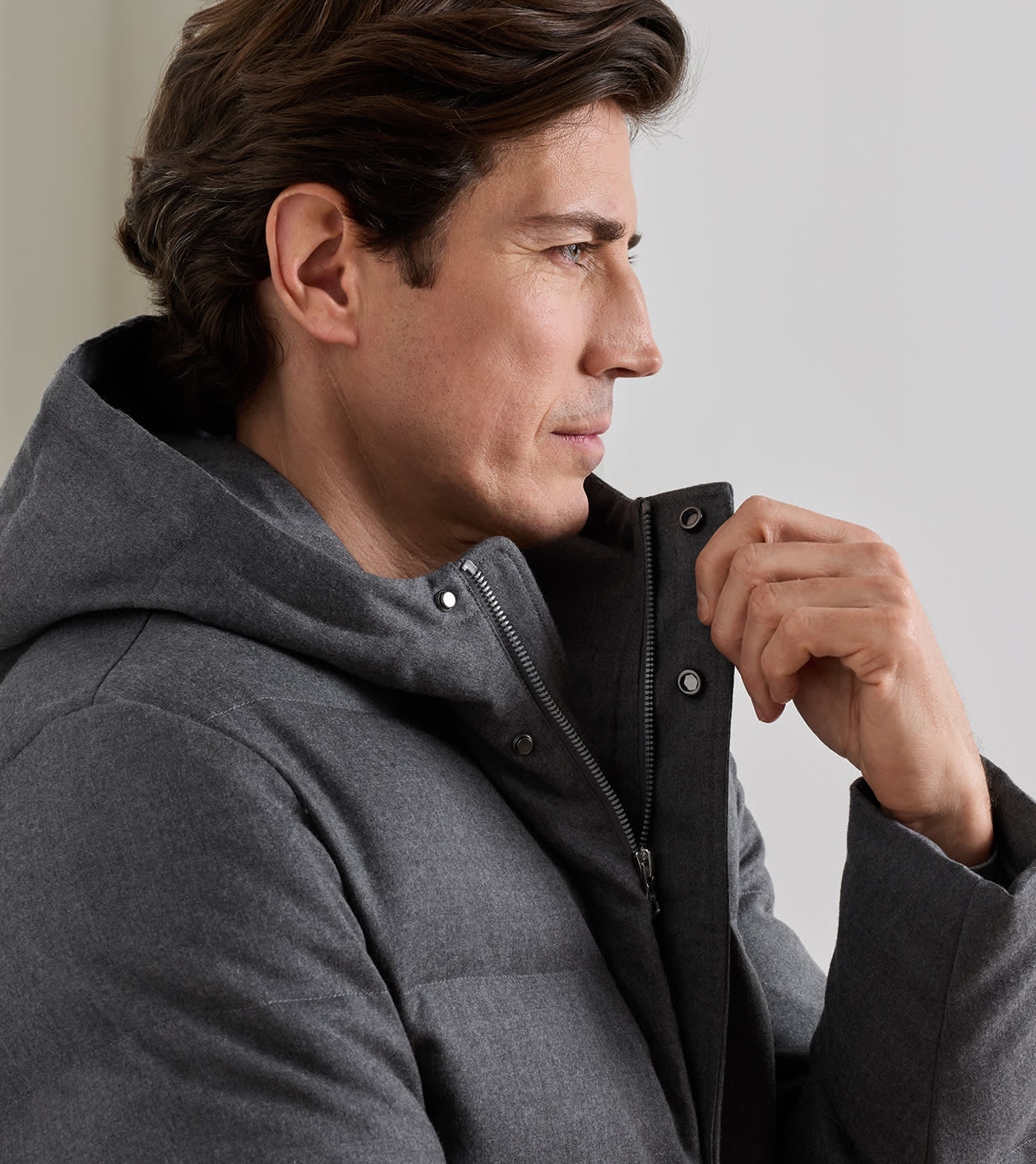 Cortina Wool Parka in Smoke - Alternate Image 4