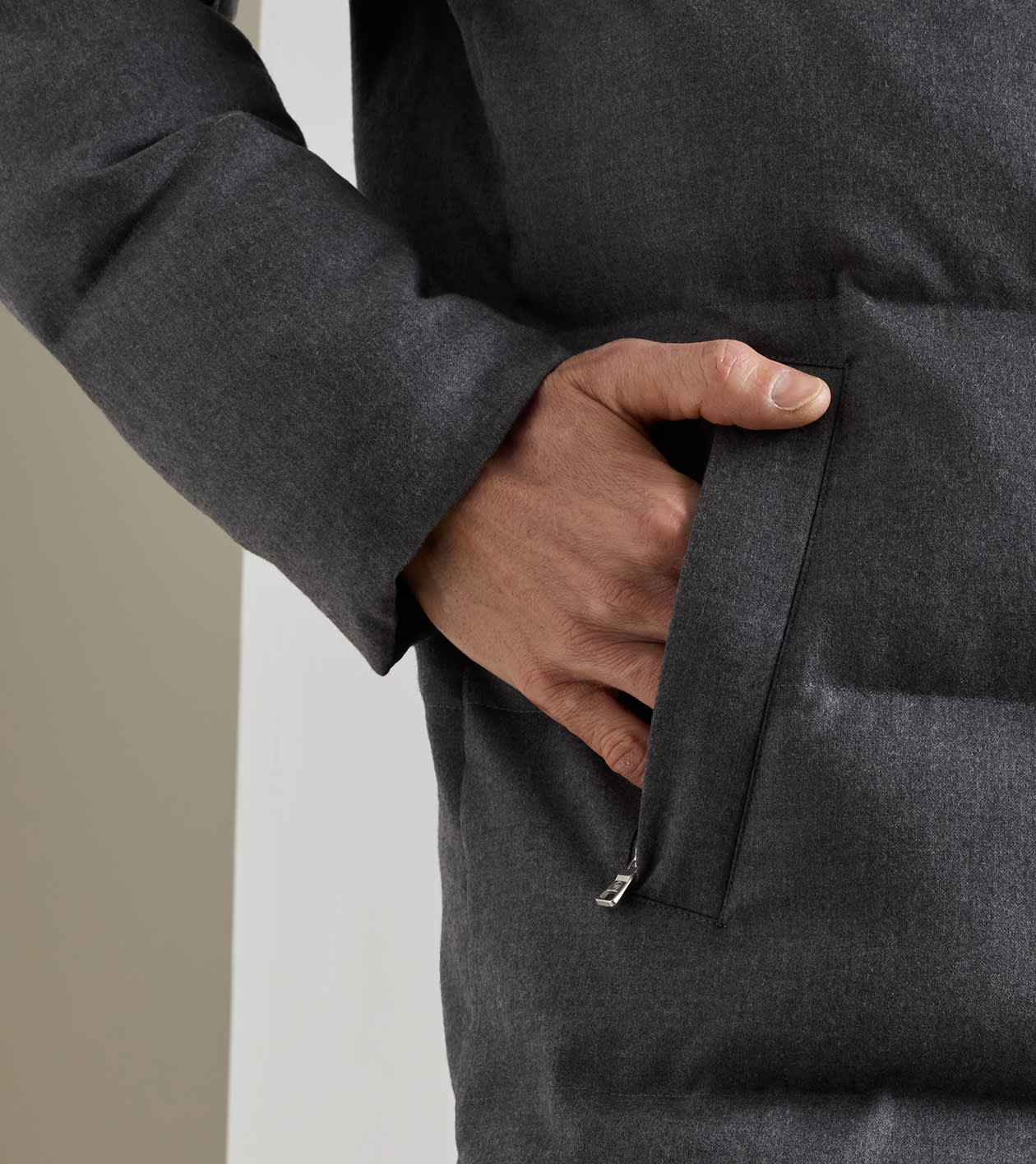 Cortina Wool Parka in Smoke - Alternate Image 3
