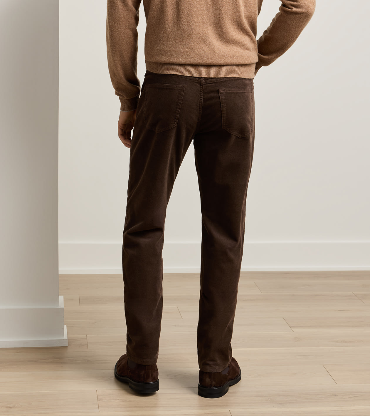 Classic Comfort Corduroy Five Pocket Pant in FRENCH PRESS - Alternate Image 2