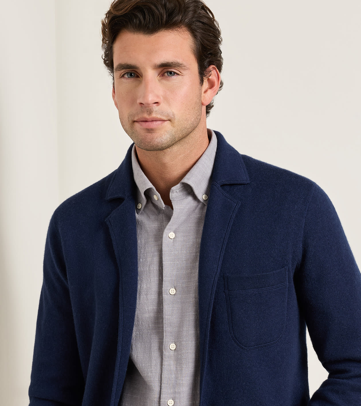 Carson Sweater Chore Coat in Navy - Alternate Image 3