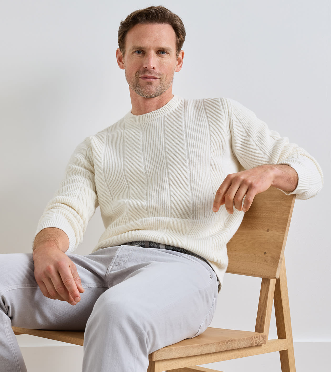 Dolomite Crewneck Sweater in Almond - Alternate Image 1