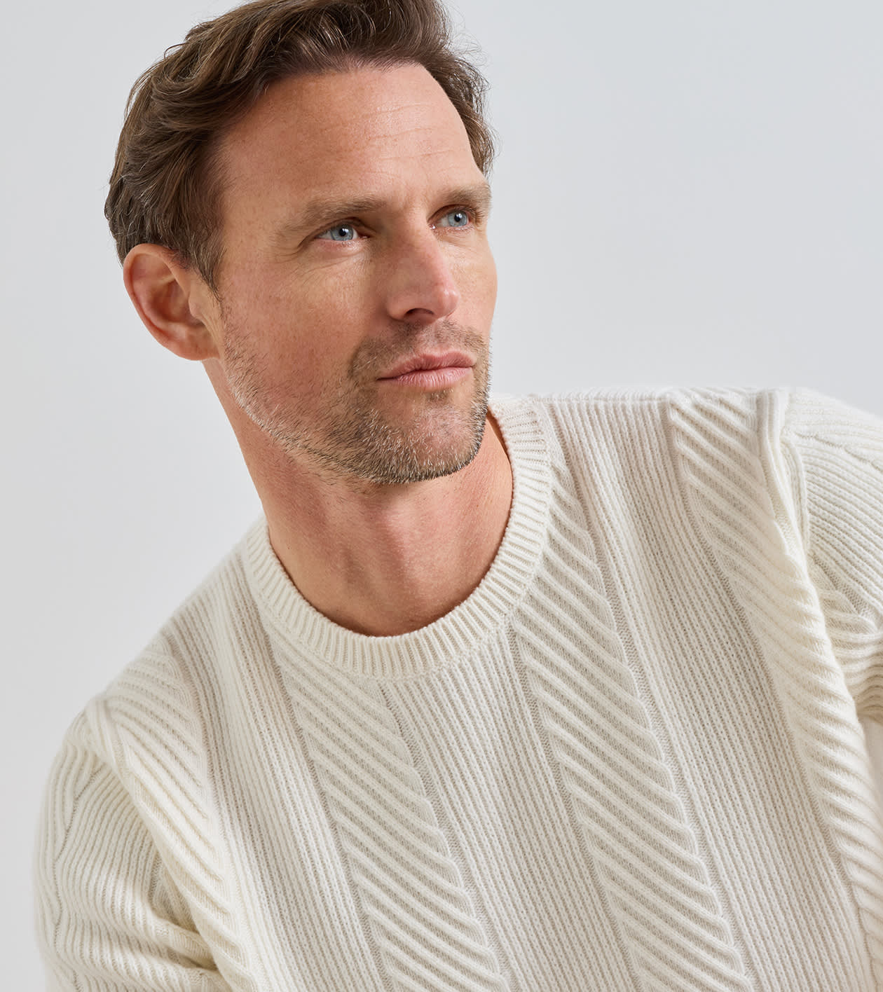 Dolomite Crewneck Sweater in Almond - Alternate Image 3