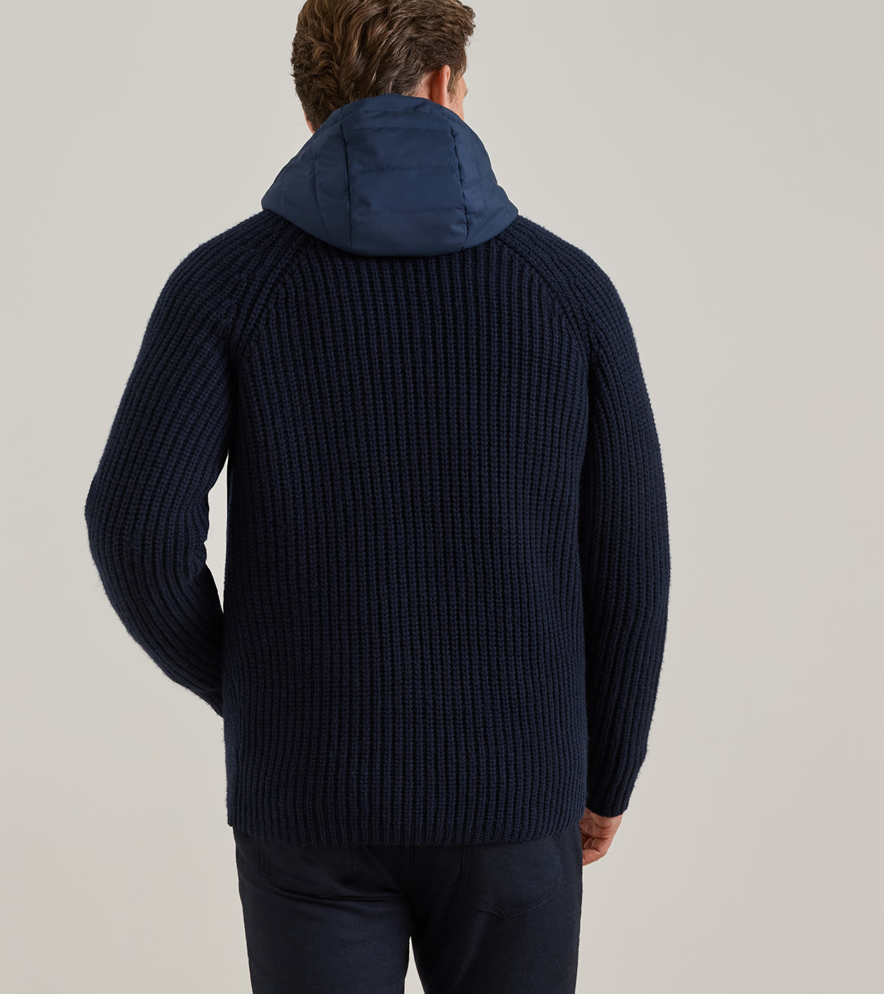 Alpine Hybrid Sweater Jacket in Navy - Alternate Image 2