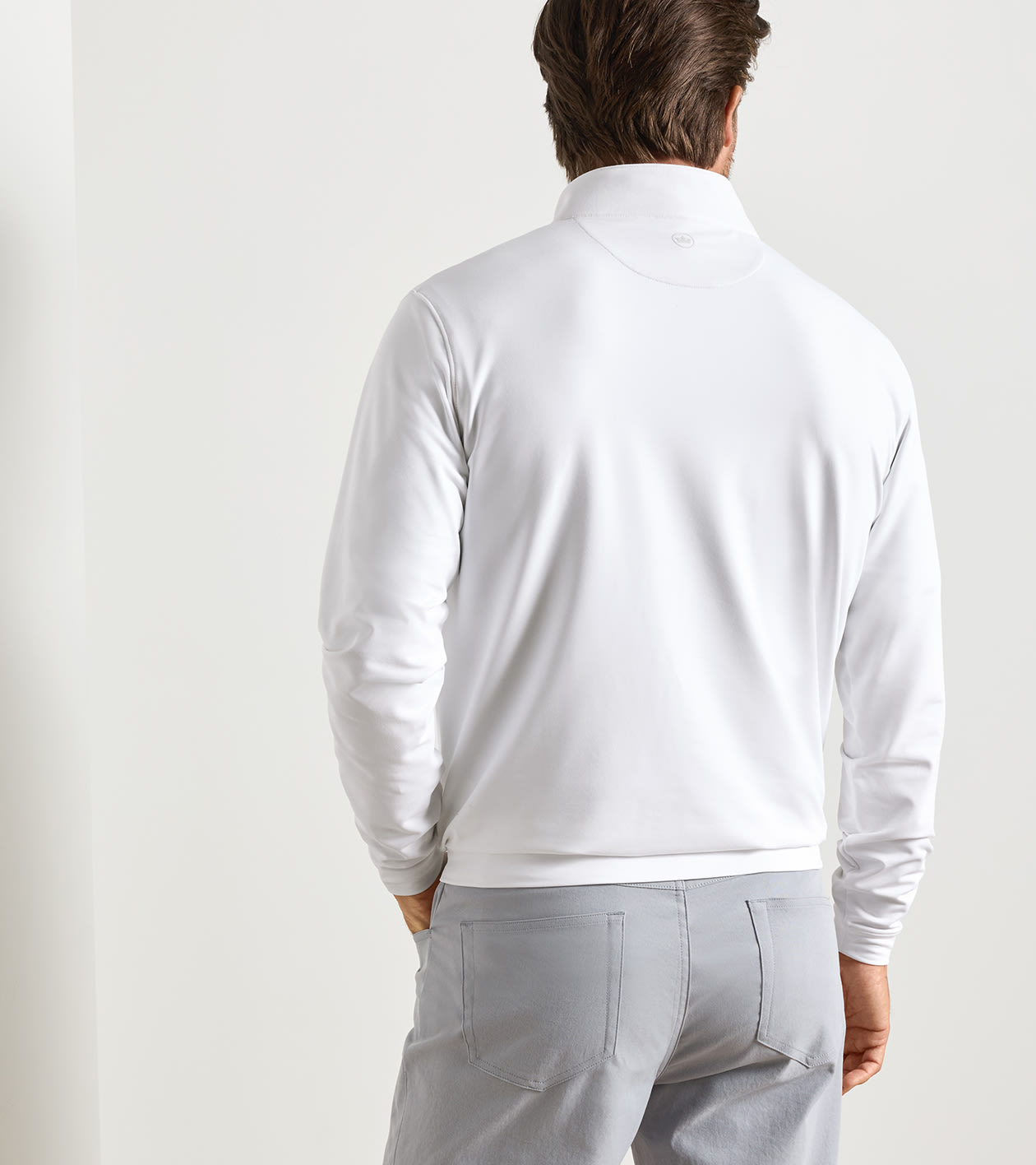 Perth Performance Quarter-Zip in White - Alternate Image 2