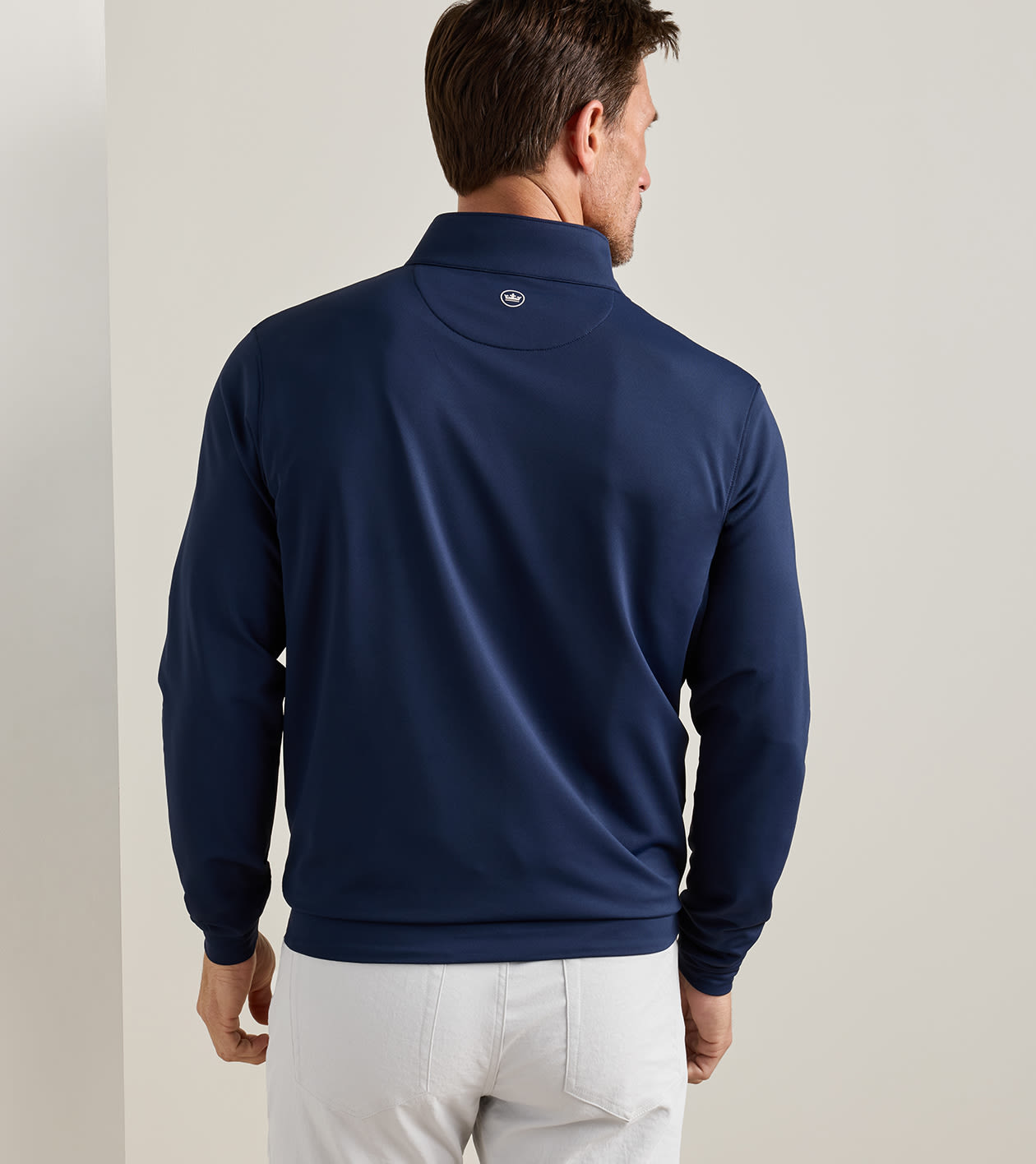 Perth Performance Quarter-Zip in Navy - Alternate Image 2