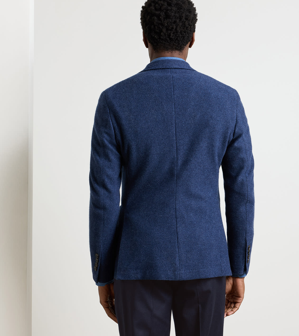 Emerson Cashmere Knit Soft Jacket in CADET - Alternate Image 2