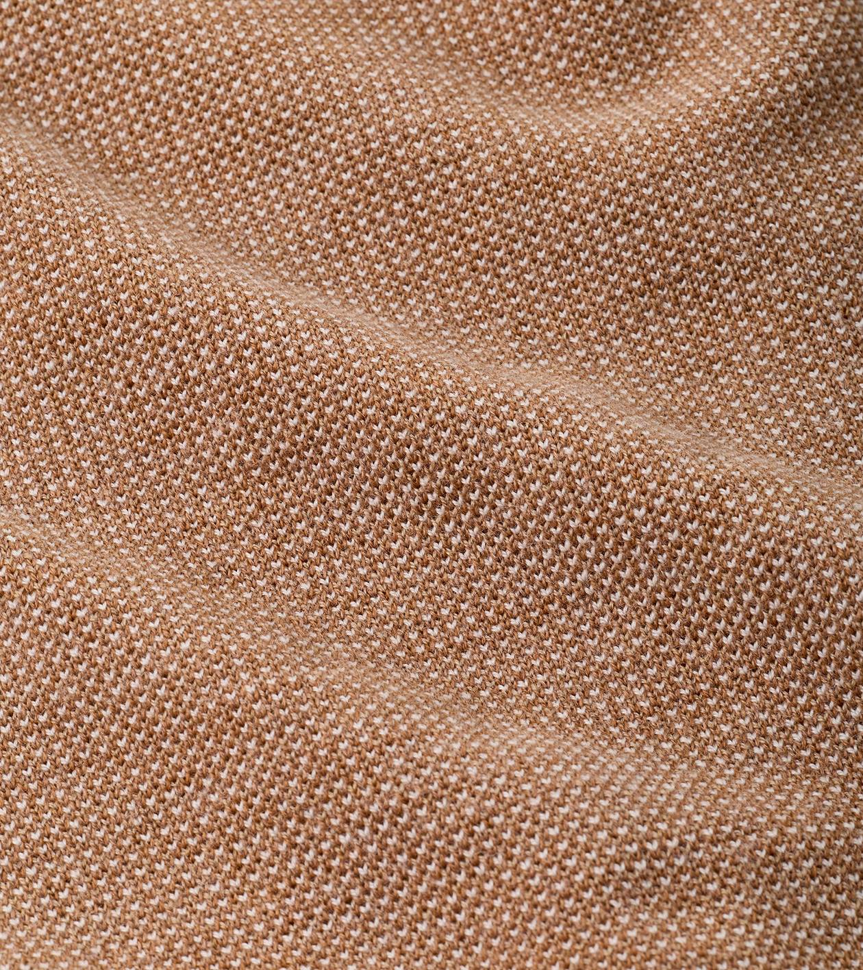 Blair Birdseye Quarter-Zip Sweater in Dark Amber - Alternate Image 4