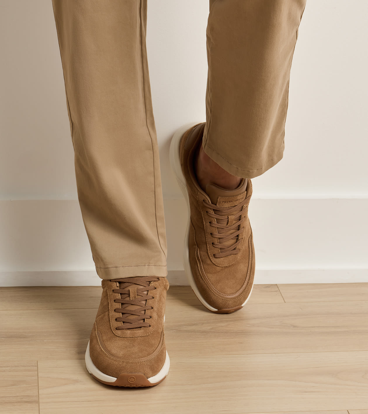 Journeyman Suede Sneaker in DARK JUTE - Alternate Image 1