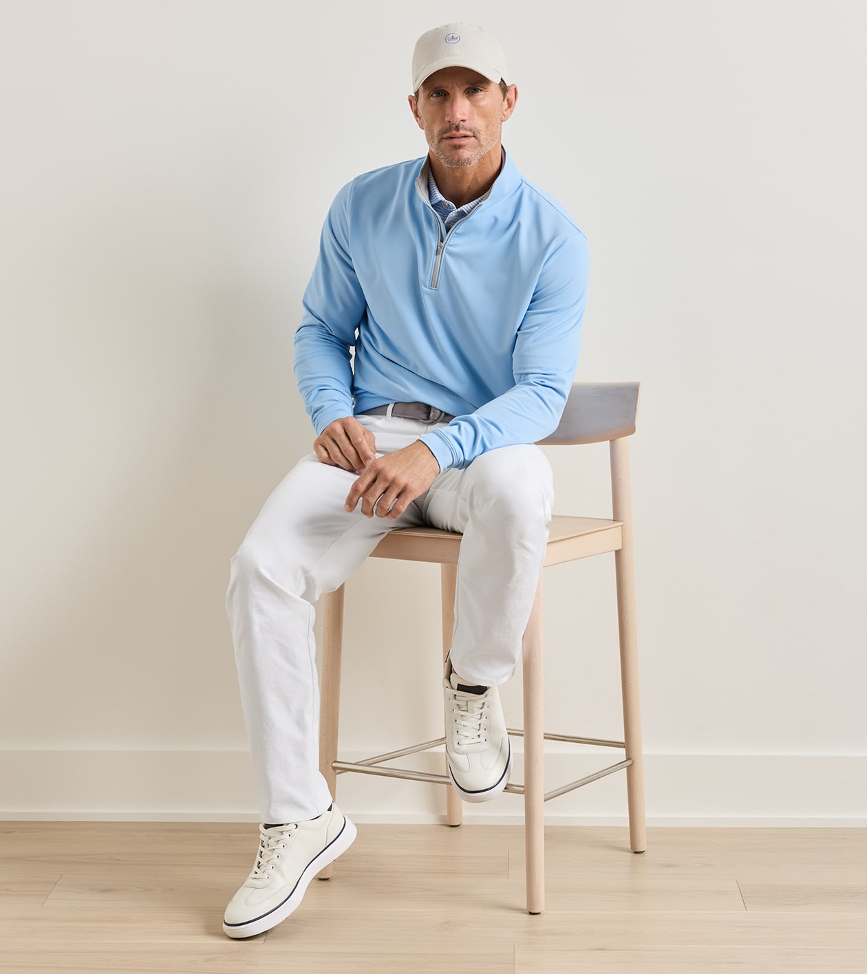 Drift Leather Hybrid Course Shoe in White - Alternate Image 2