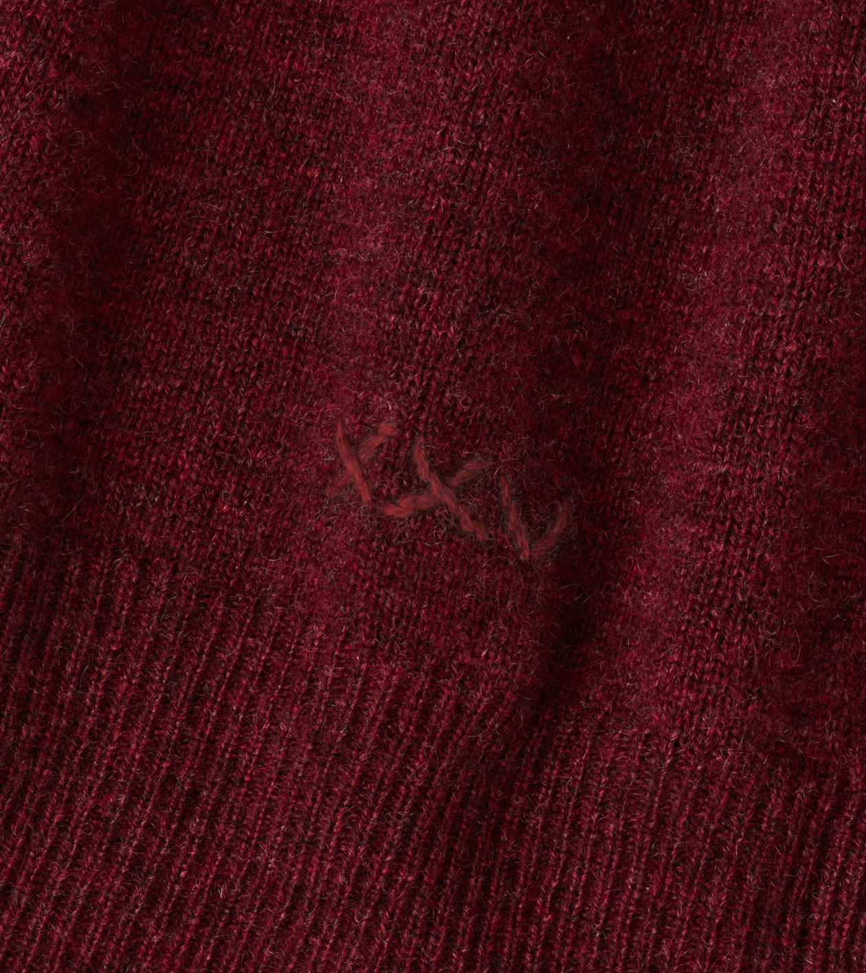 25th Anniversary Cashmere Quarter-Zip Jumper in Bordeaux - Alternate Image 4