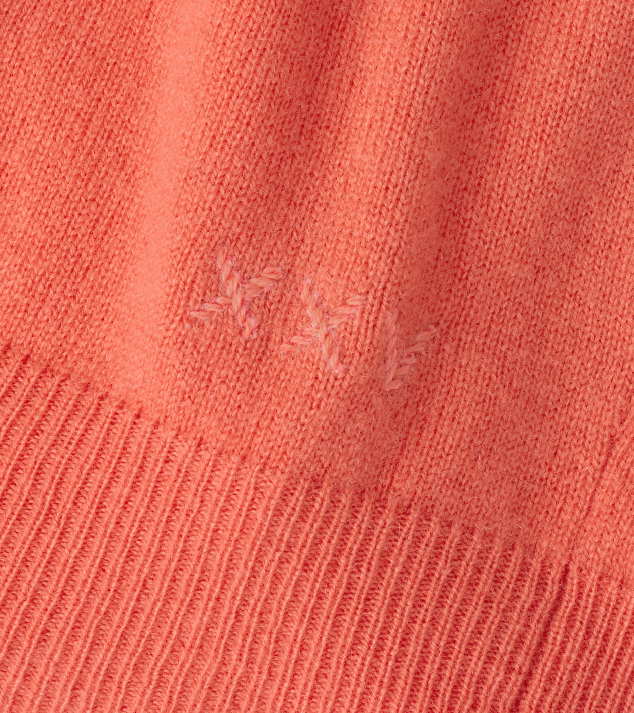 25th Anniversary Cashmere Quarter-Zip Jumper in Coral - Alternate Image 4