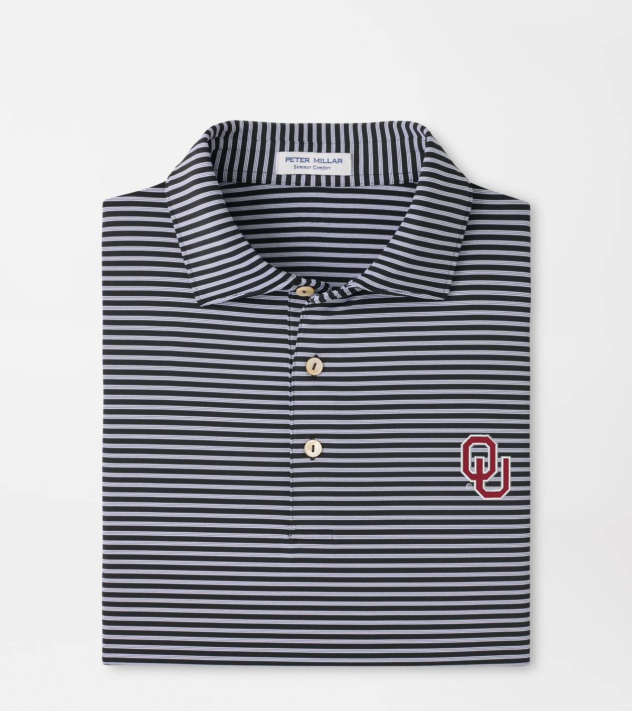 Oklahoma Tiebreaker Performance Jersey Stripe Polo | Men's