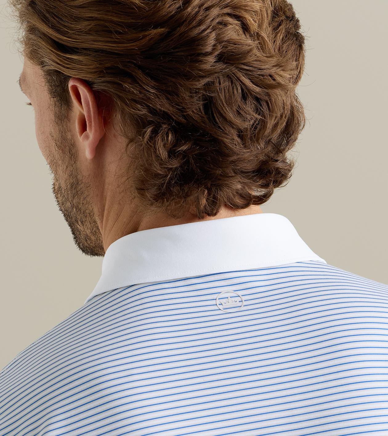 Center Performance Jersey Polo in White - Alternate Image 3