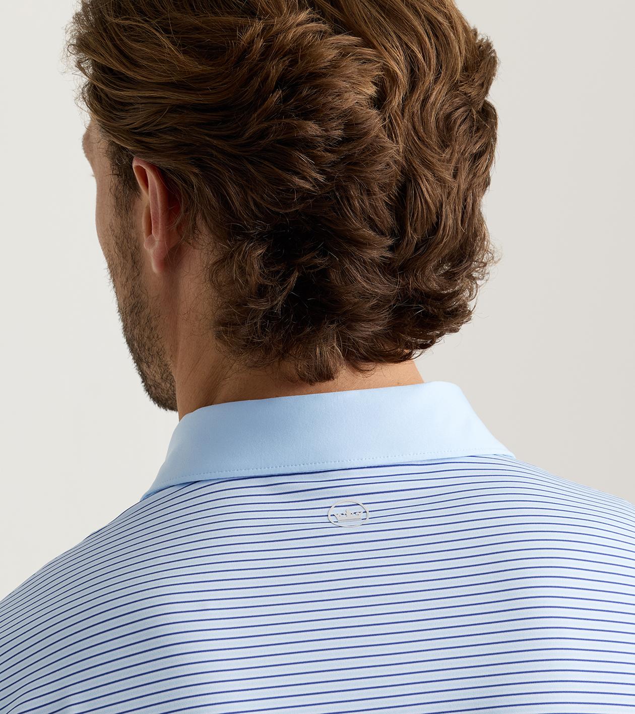 Center Performance Jersey Polo in PALE BLUE - Alternate Image 3