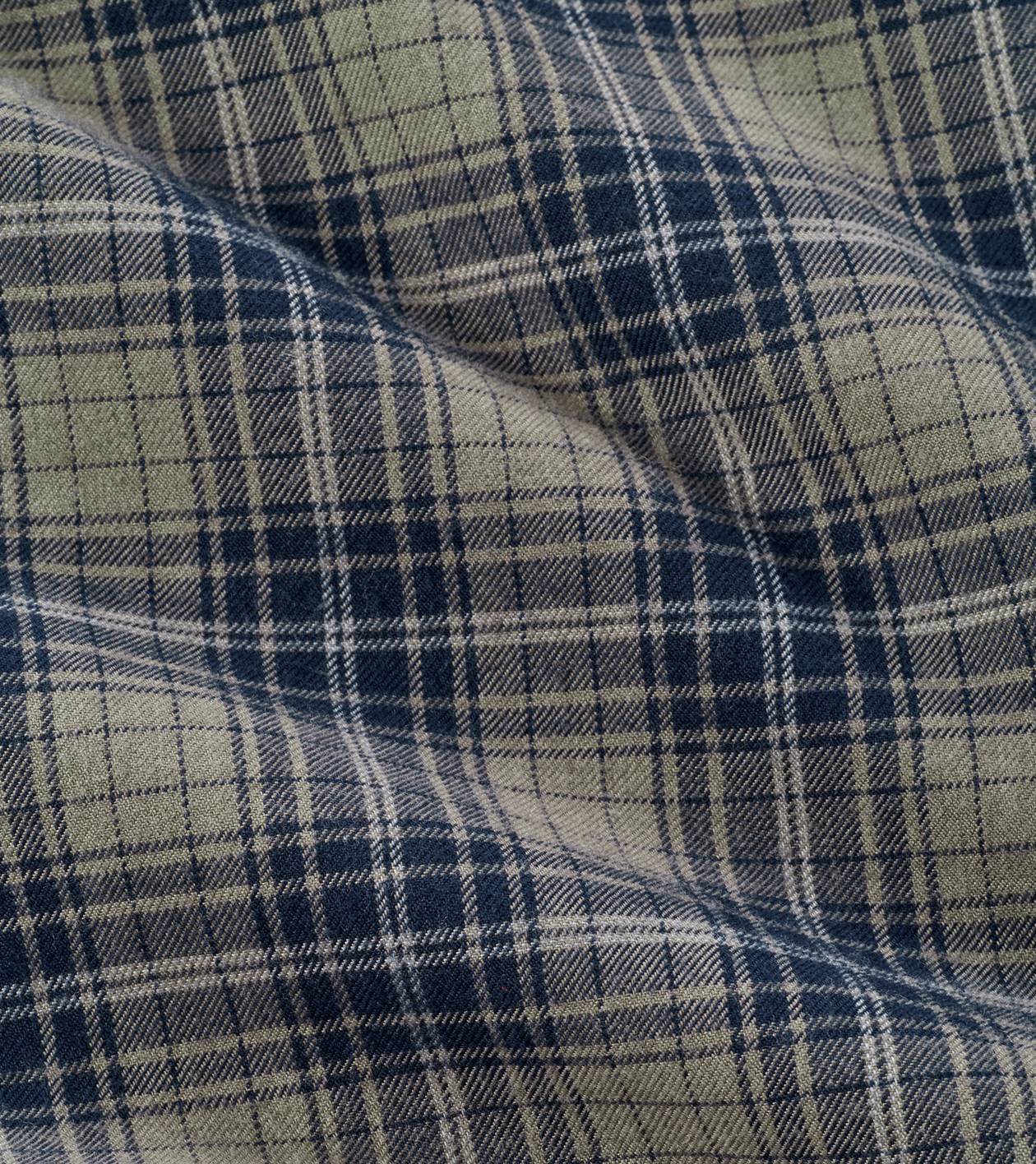 Dean Performance Flannel Sport Shirt in FATIGUE - Alternate Image 4