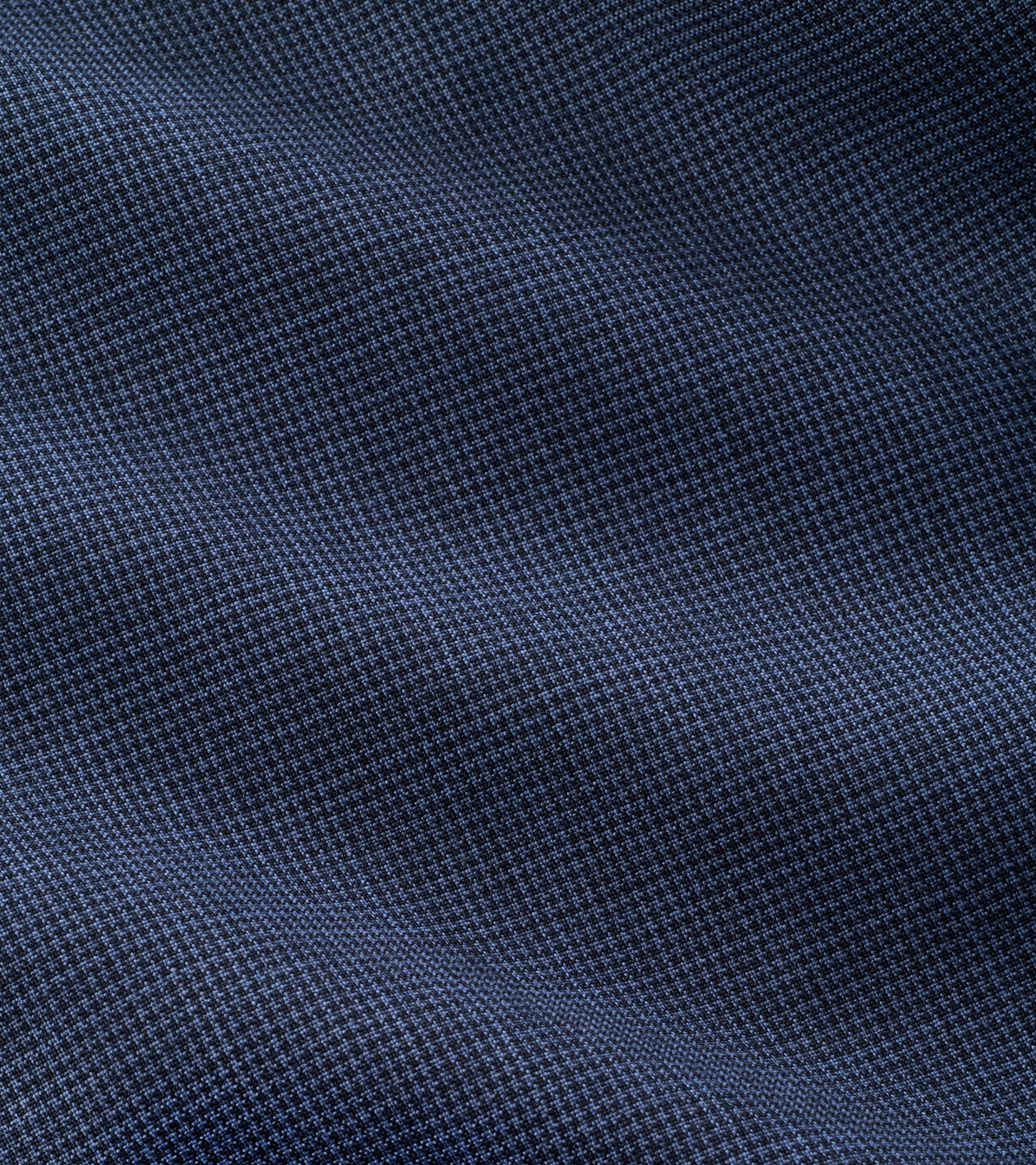 Micro Poplin Houndstooth Sport Shirt in Navy - Alternate Image 4