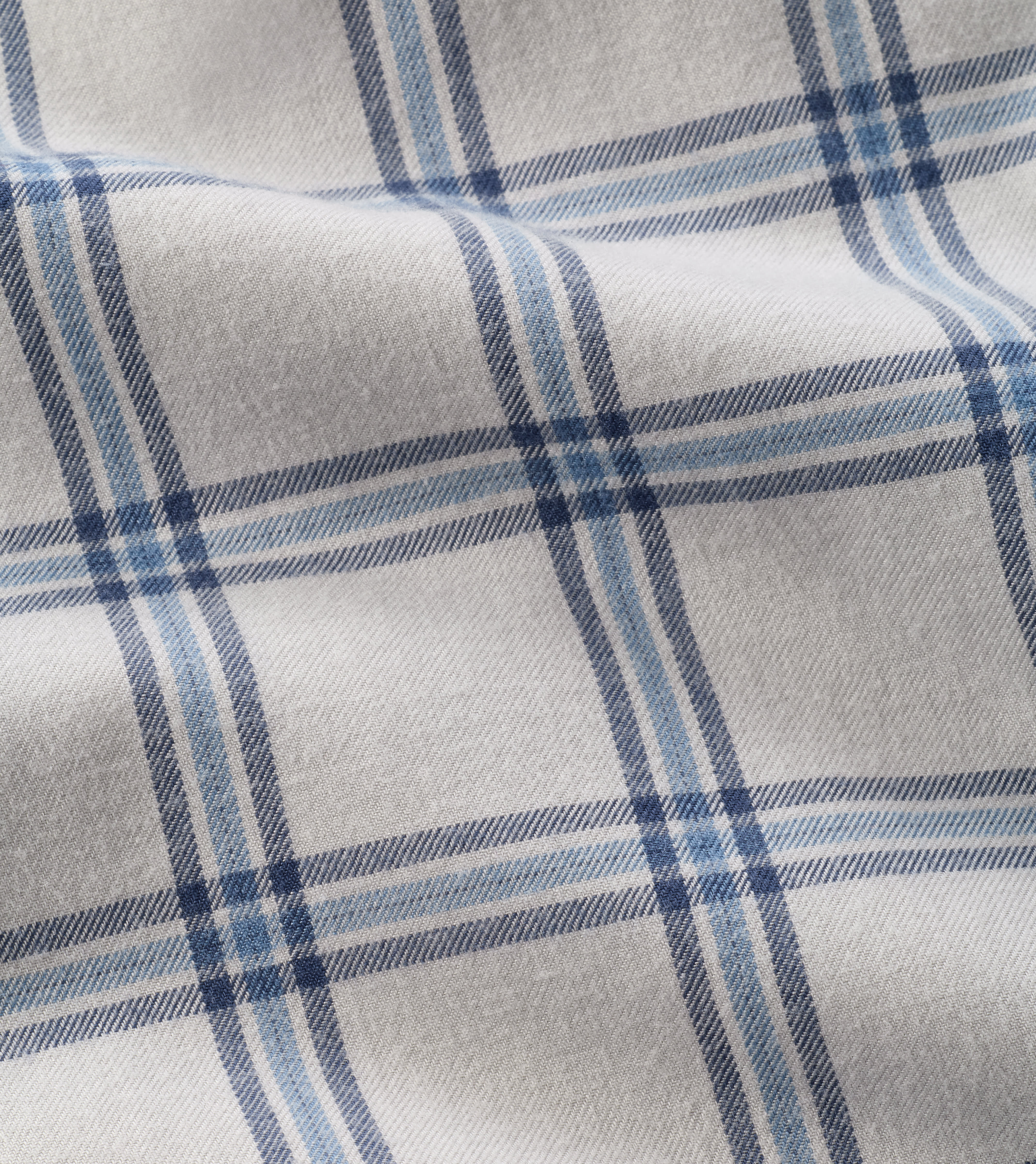 Preston Performance Flannel Sport Shirt in British Grey - Alternate Image 4