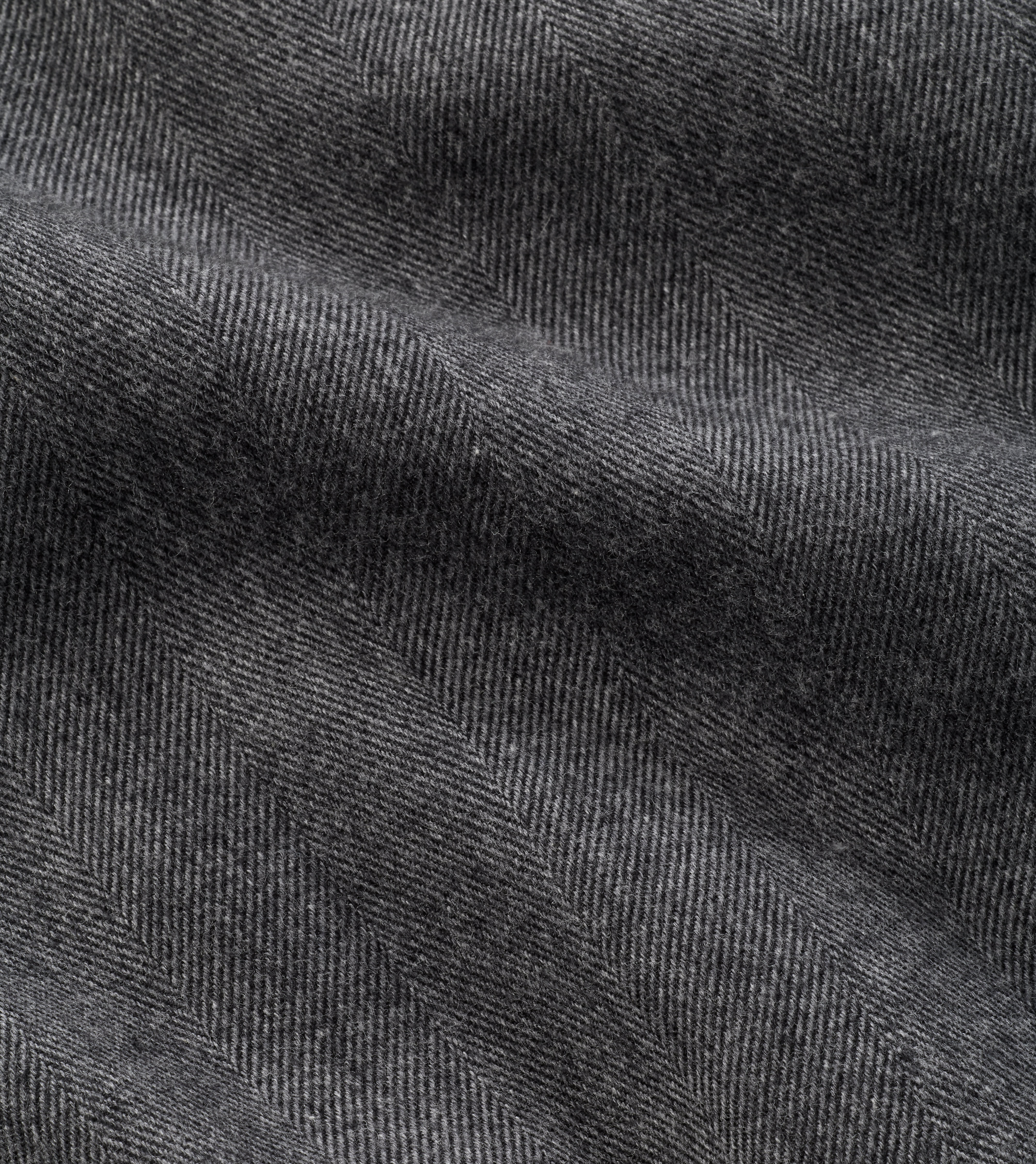 Brixen Italian Flannel Sport Shirt in IRIDIUM - Alternate Image 4
