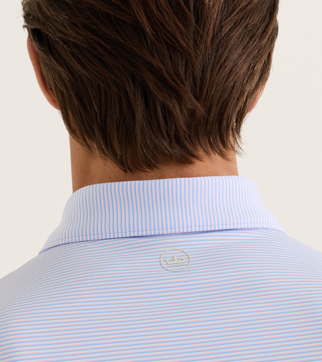 Jennings Performance Jersey Polo in Cottage Blue - Alternate Image 3