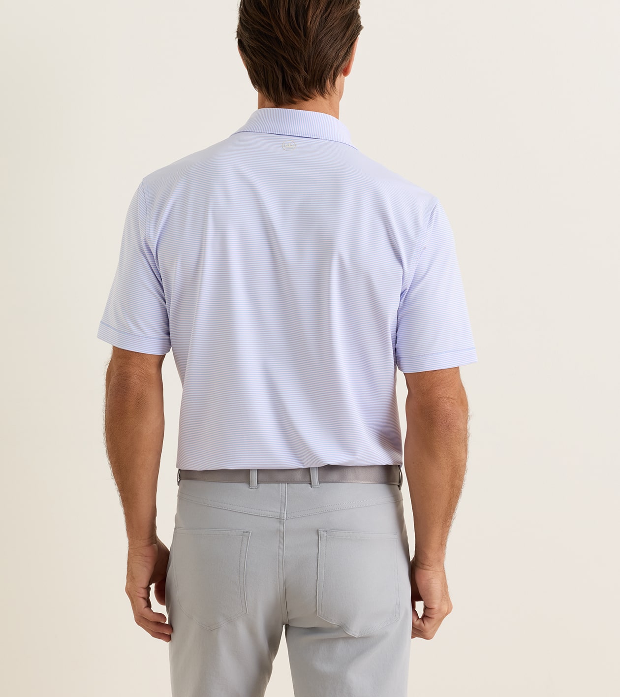 Jennings Performance Jersey Polo in Cottage Blue - Alternate Image 2