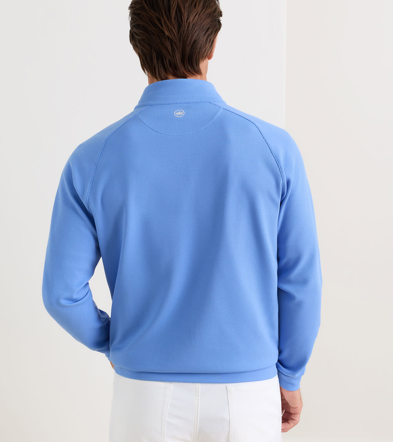 Cradle Piqu&eacute; Performance Quarter-Zip in Vessel - Alternate Image 2