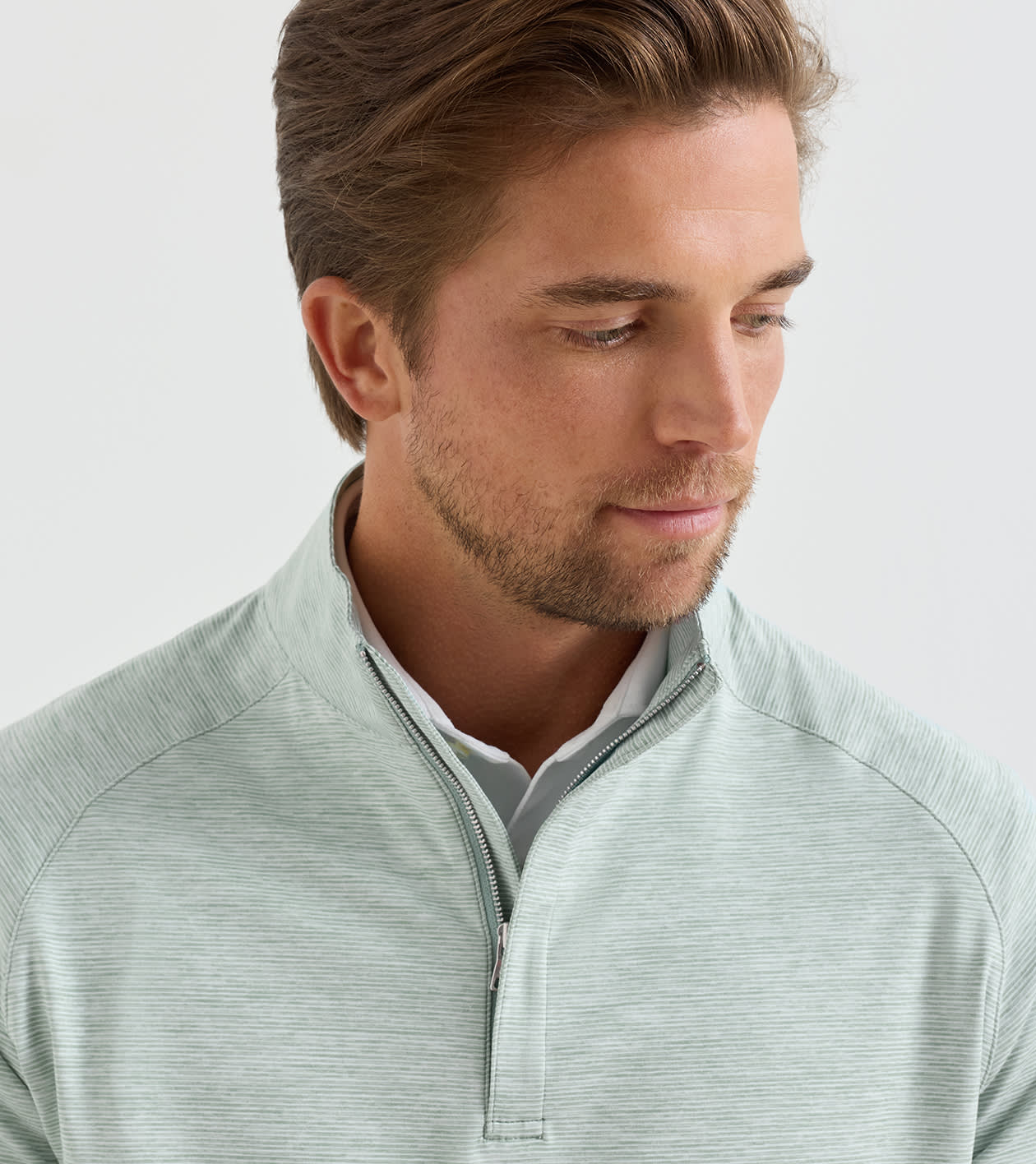 Stealth Stripe Performance Quarter-Zip in GRANDVIEW - Alternate Image 3