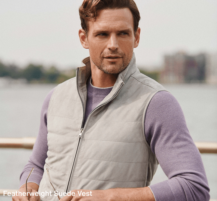 Featherweight Suede Vest