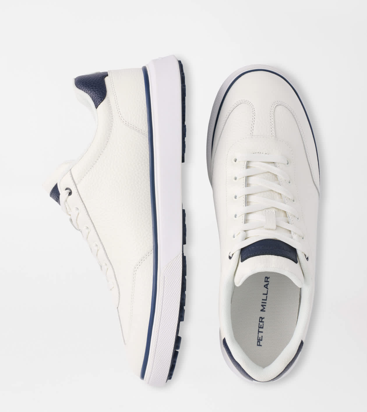 Peter Millar Drift Leather Hybrid Course Shoe White