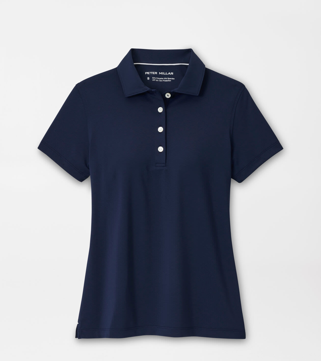 Peter Millar Women's Navy Short Sleeve Button Polo