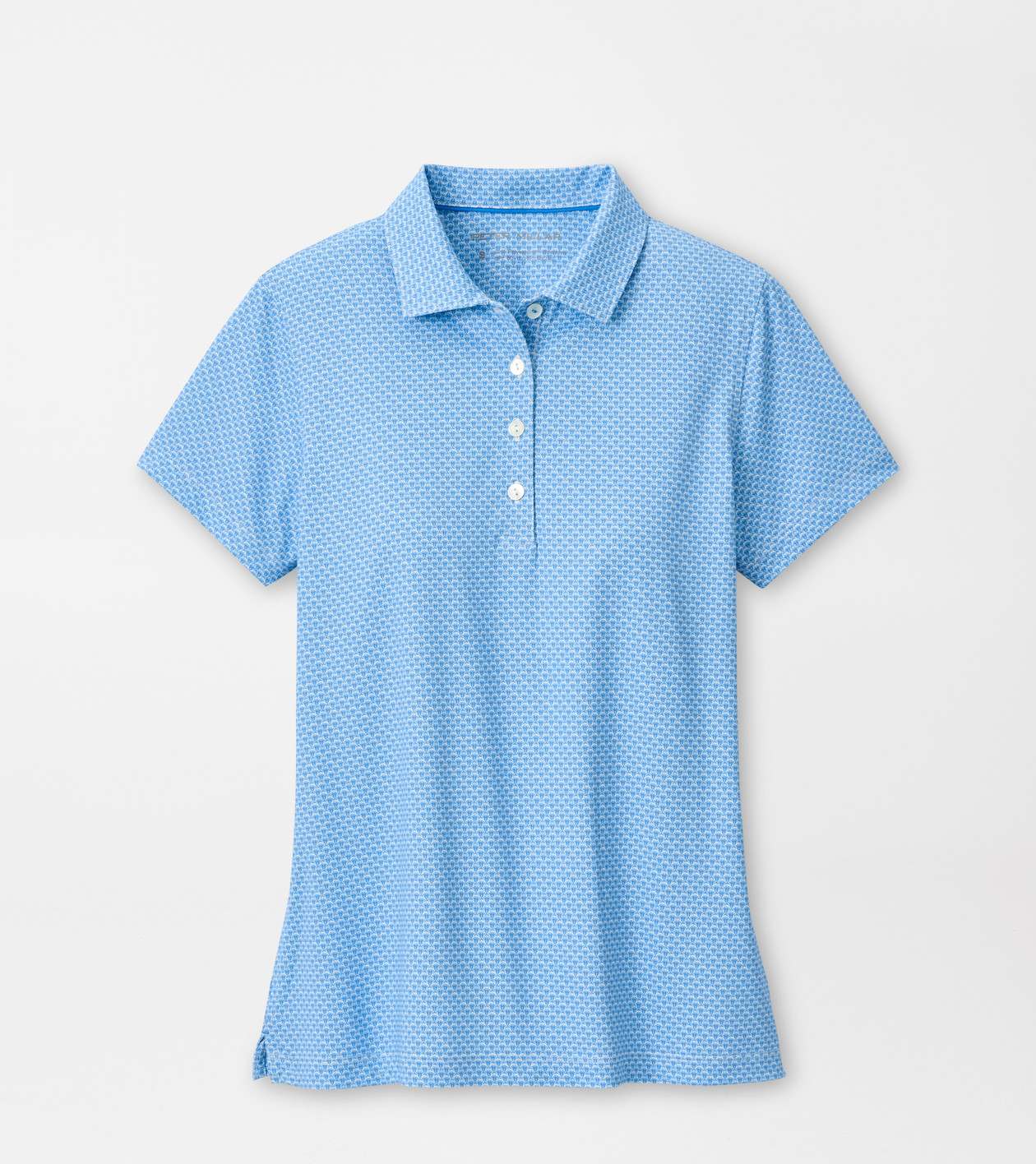 Peter Millar Women's Blue Starling Maritime Valley Short Sleeve Jersey Polo