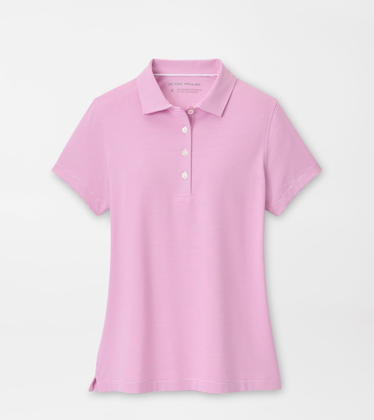Peter Millar Women's Peony/White Jubilee Short-Sleeve Button Polo